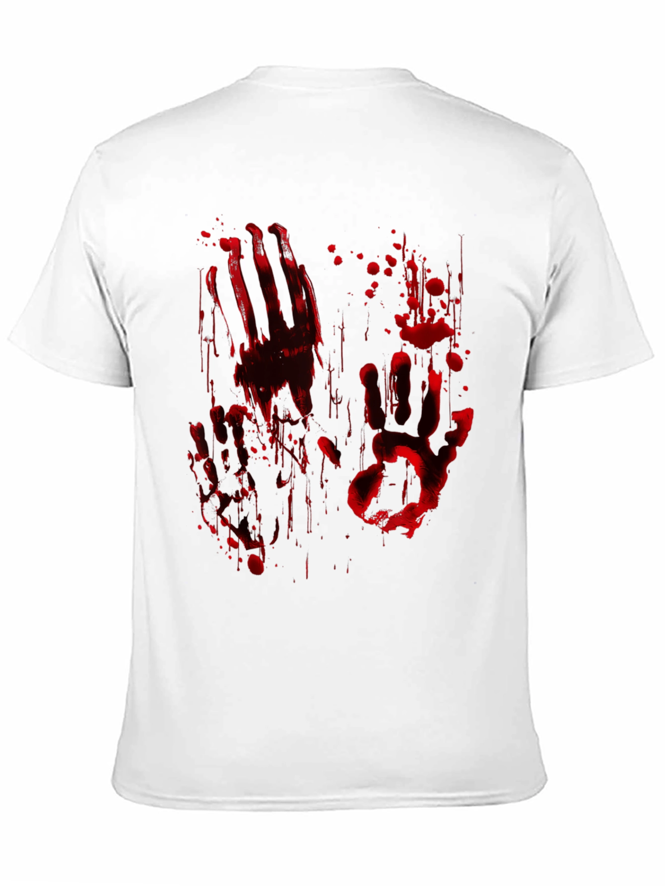 Bloody Handprint Graphic Tee - Halloween