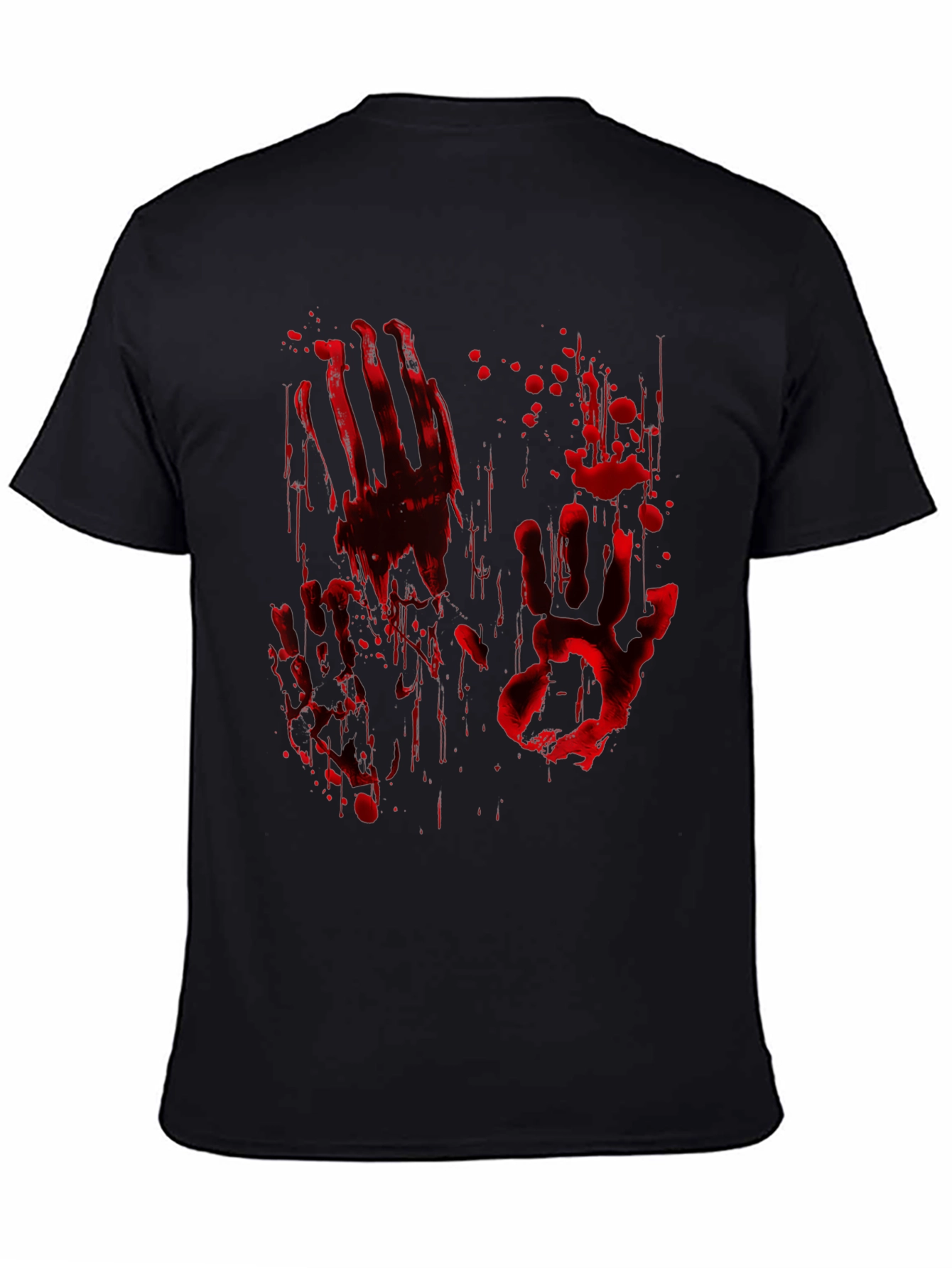 Bloody Handprint Graphic Tee - Halloween
