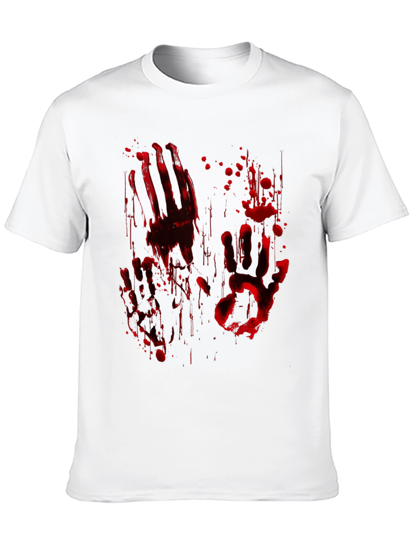 Bloody Handprint Graphic Tee - Halloween