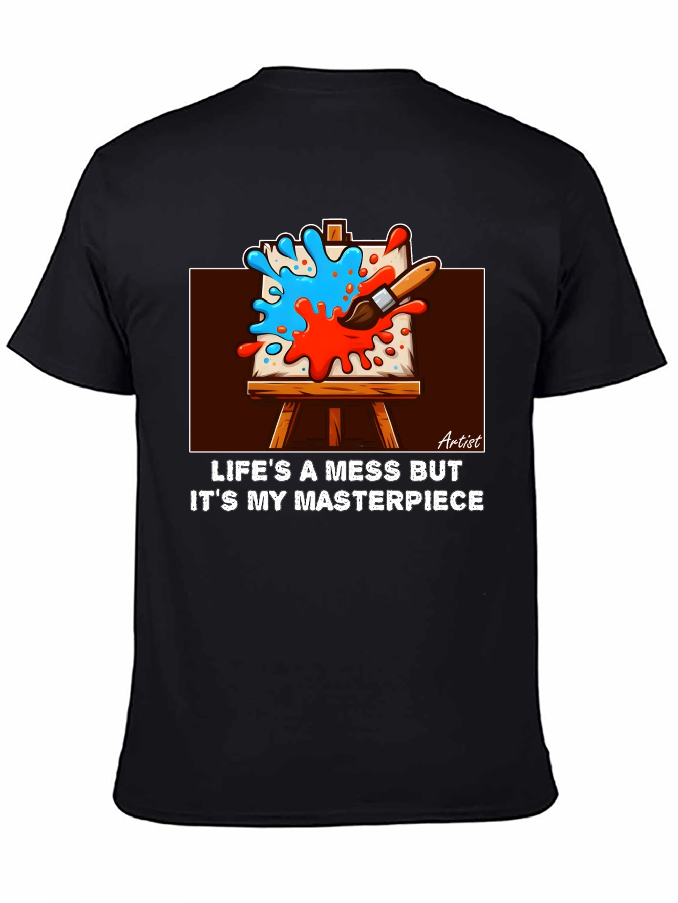 Artists Masterpiece Black Graphic Tee