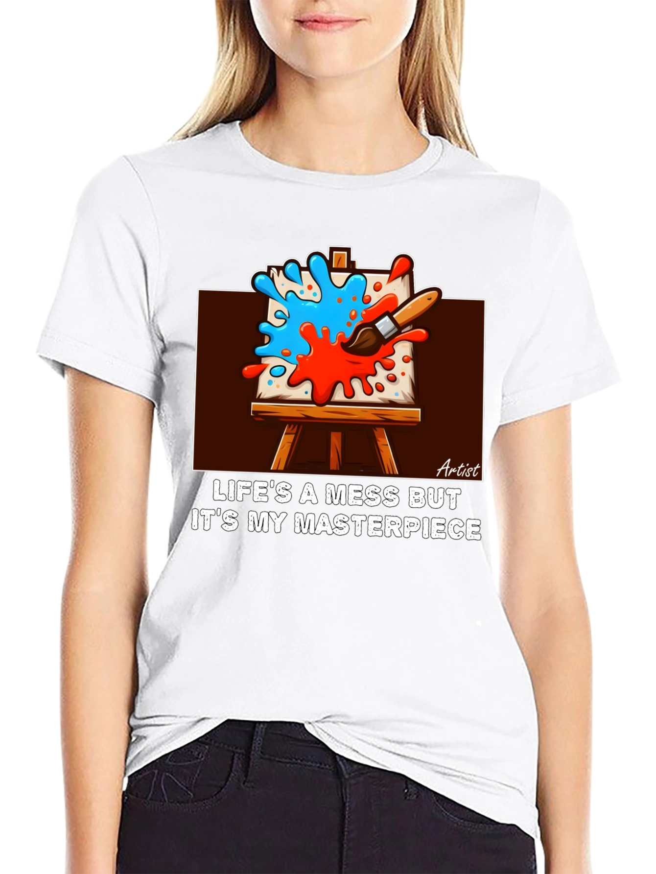 Artists Masterpiece Black Graphic Tee