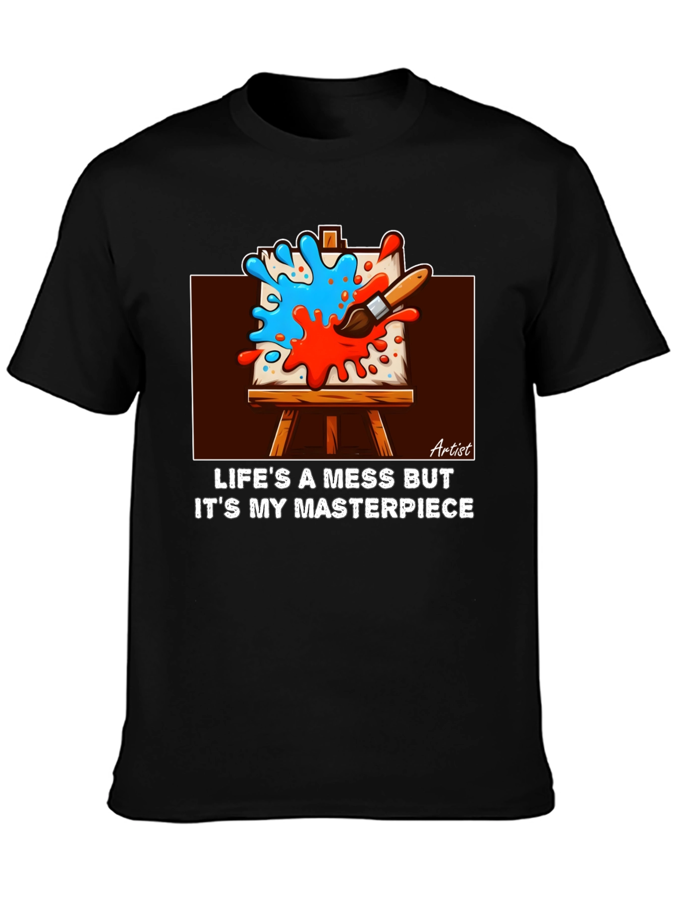 Artists Masterpiece Black Graphic Tee