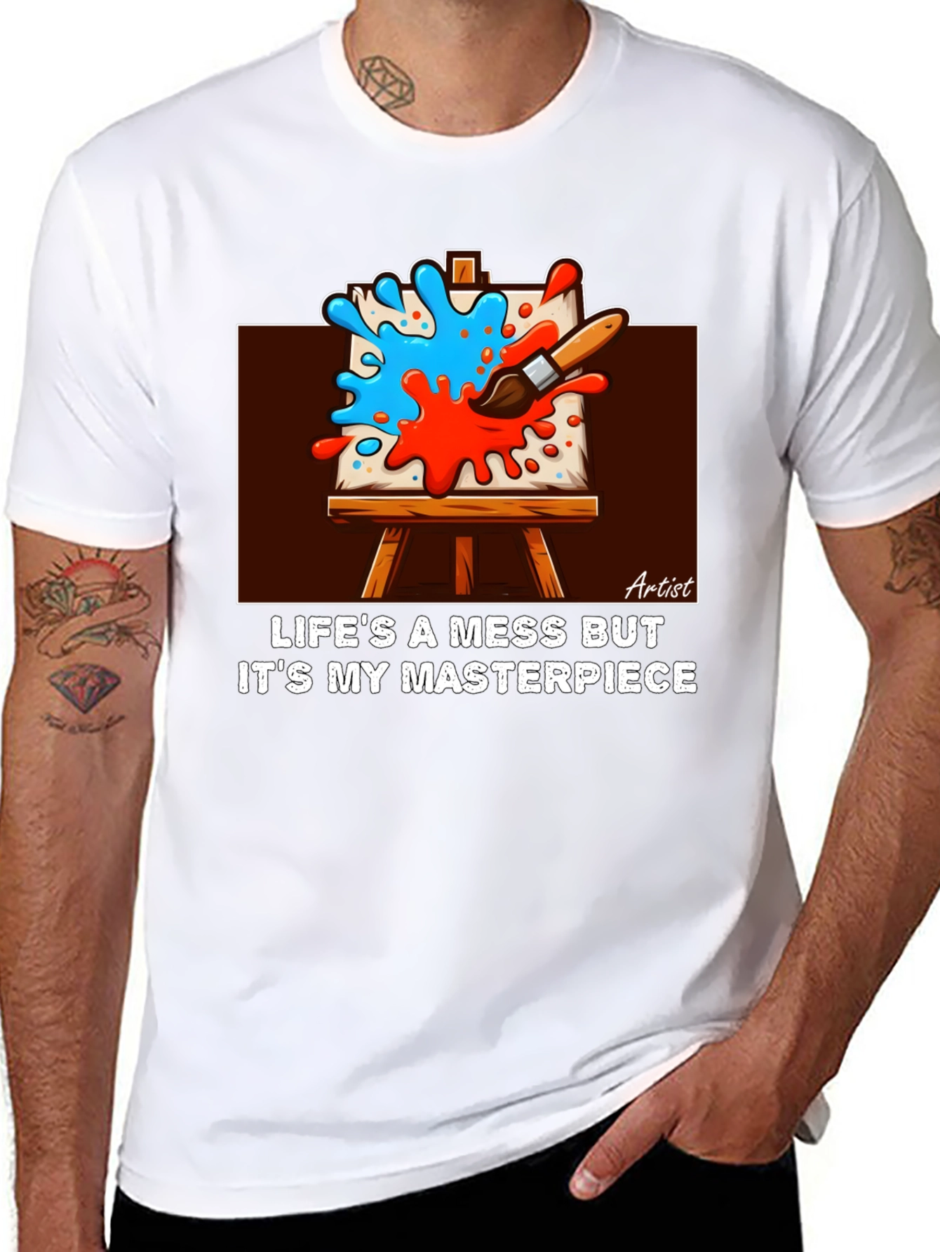 Artists Masterpiece Black Graphic Tee