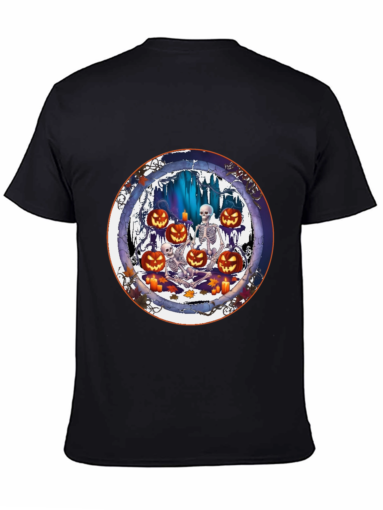 Halloween Skeletons & Pumpkins T-Shirt