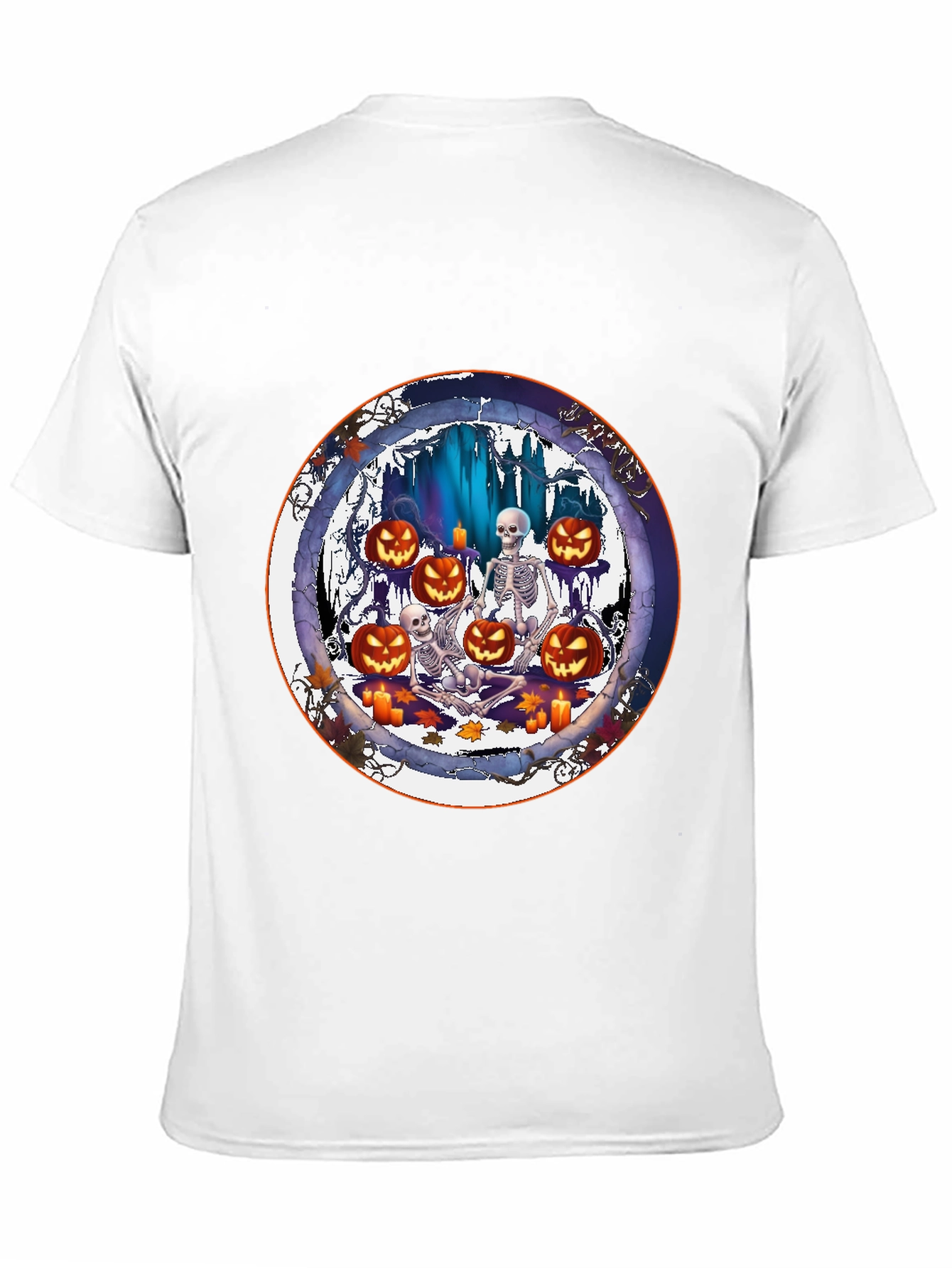 Halloween Skeletons & Pumpkins T-Shirt