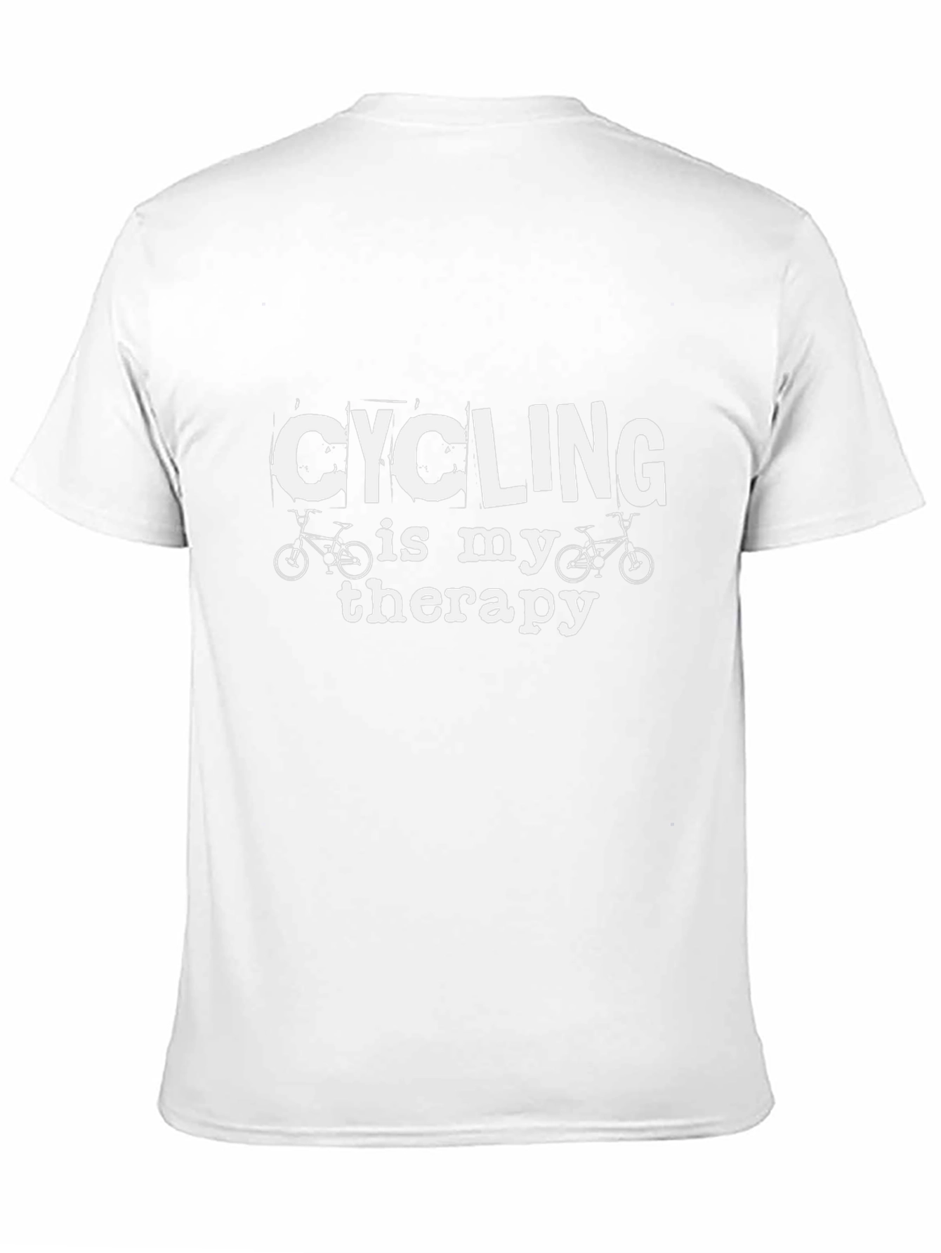 Cycling is My Therapy Black T-Shirt