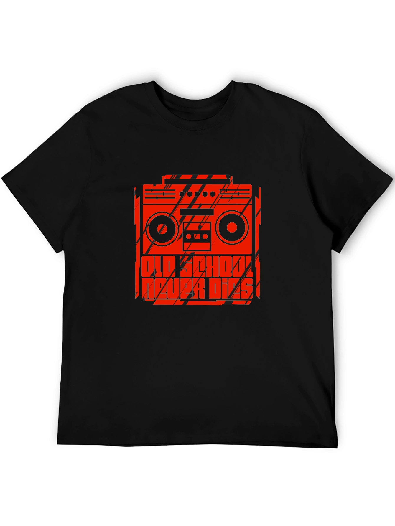 Old School Never Dies Boombox Graphic Tee