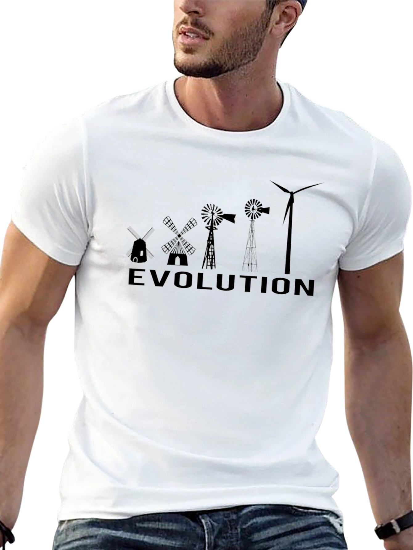 Evolution of Power - Windmill T-Shirt