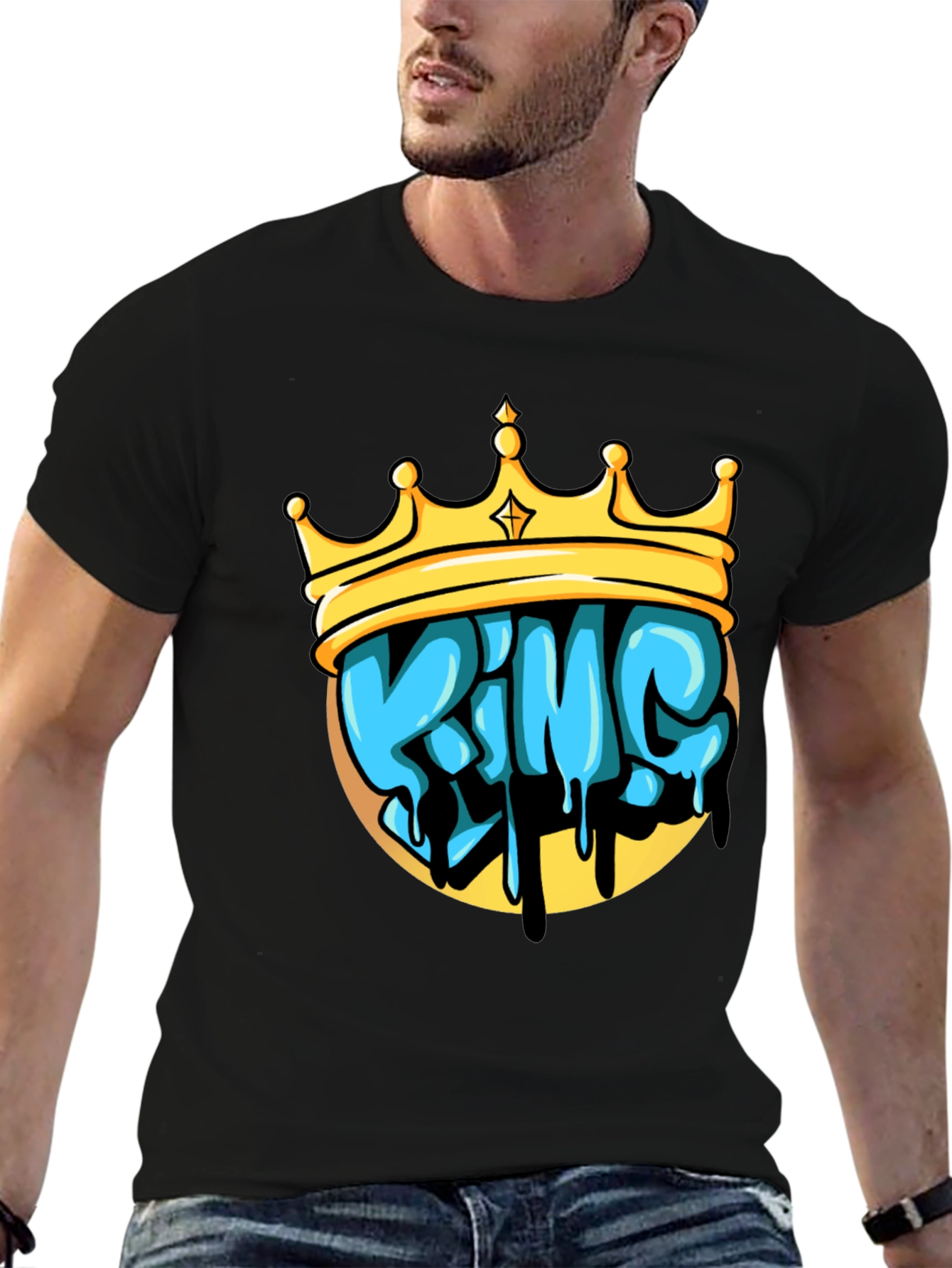 King Crown Graphic Tee - Mens Black T-Shirt