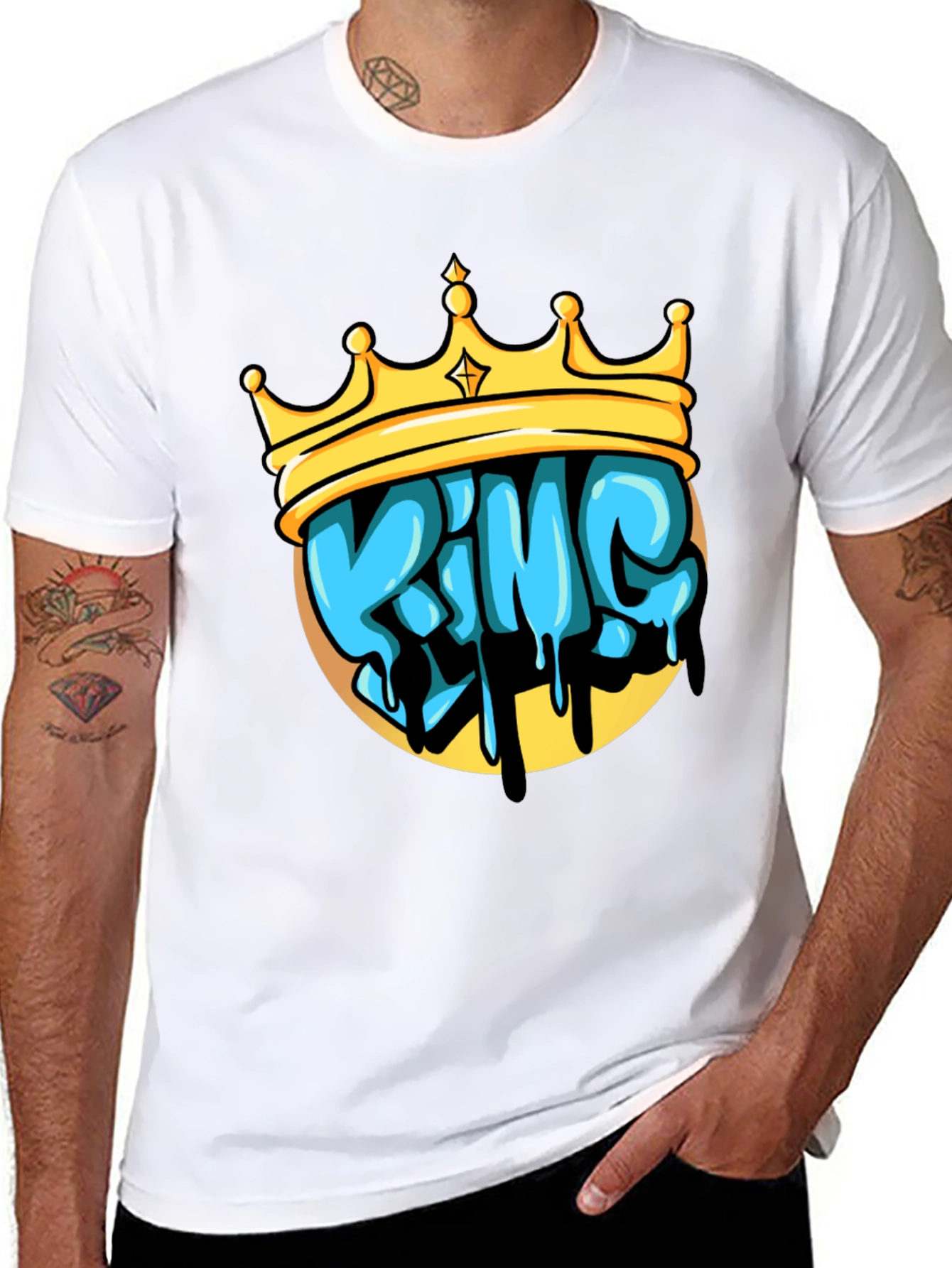 King Crown Graphic Tee - Mens Black T-Shirt