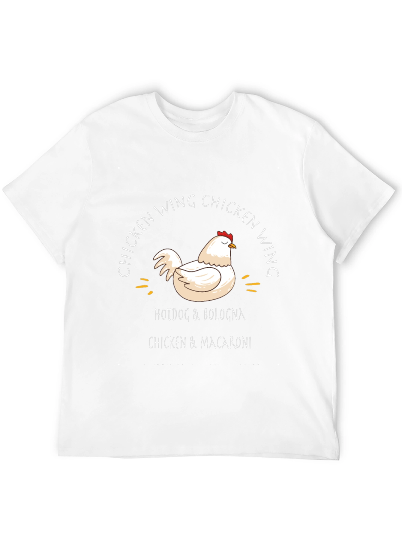 Chicken Wing Graphic T-Shirt - Funny Foodie Tee