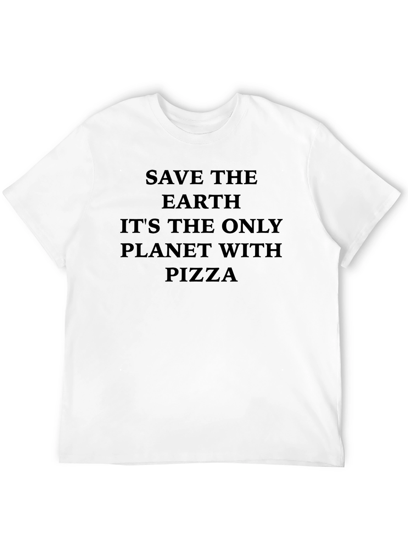 Save the Earth Pizza T-Shirt - Funny Environmental Tee
