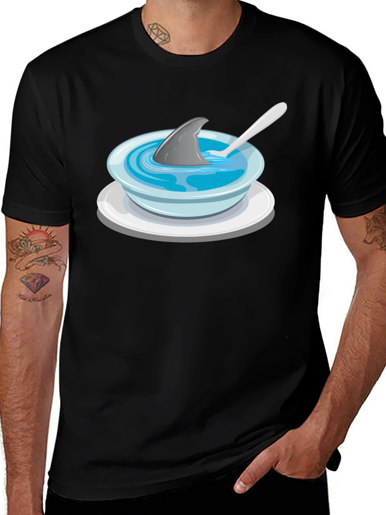 Shark Fin Soup Graphic T-Shirt