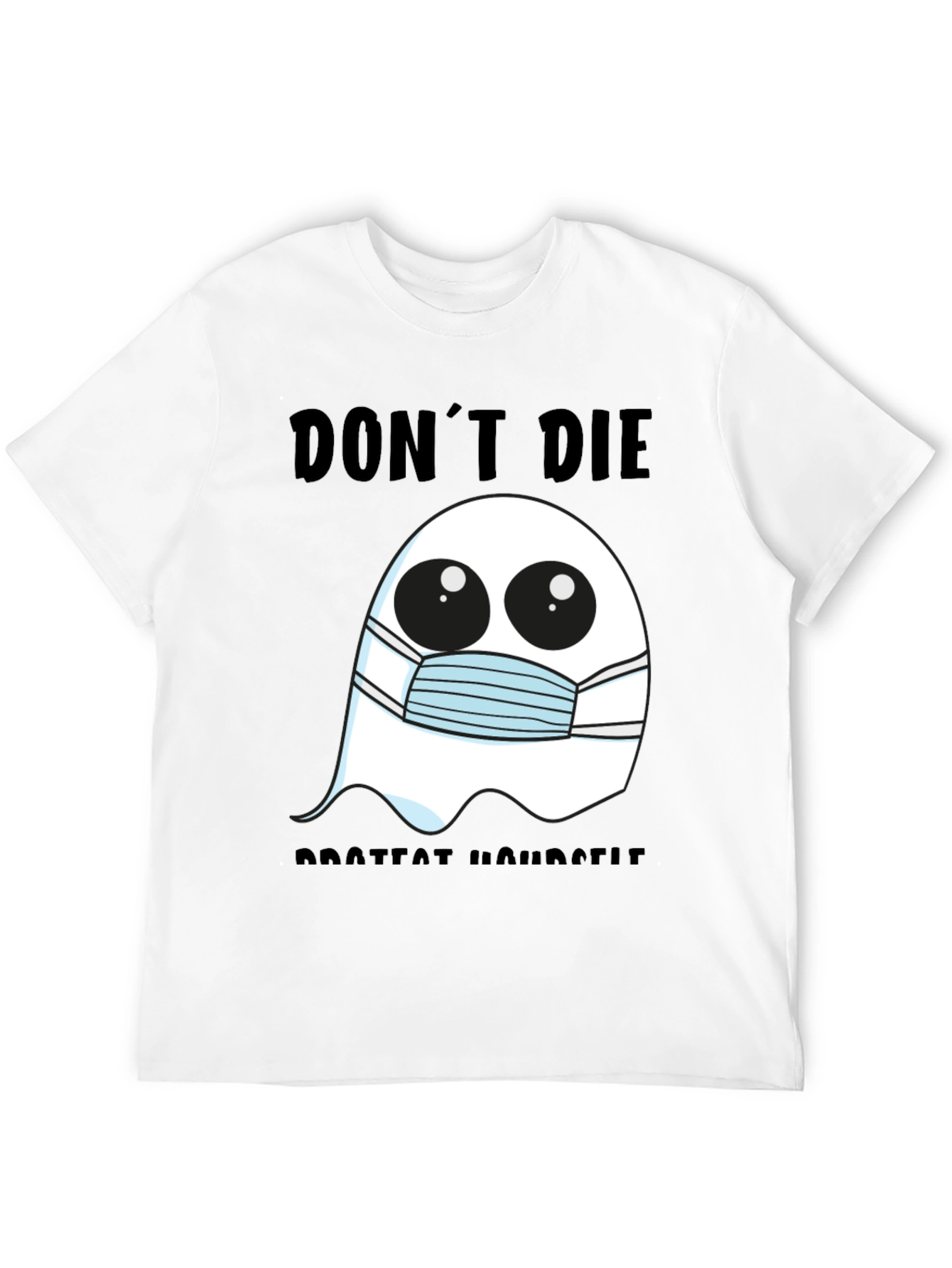 Ghost Face Mask Tee: Dont Die Protect Yourself!