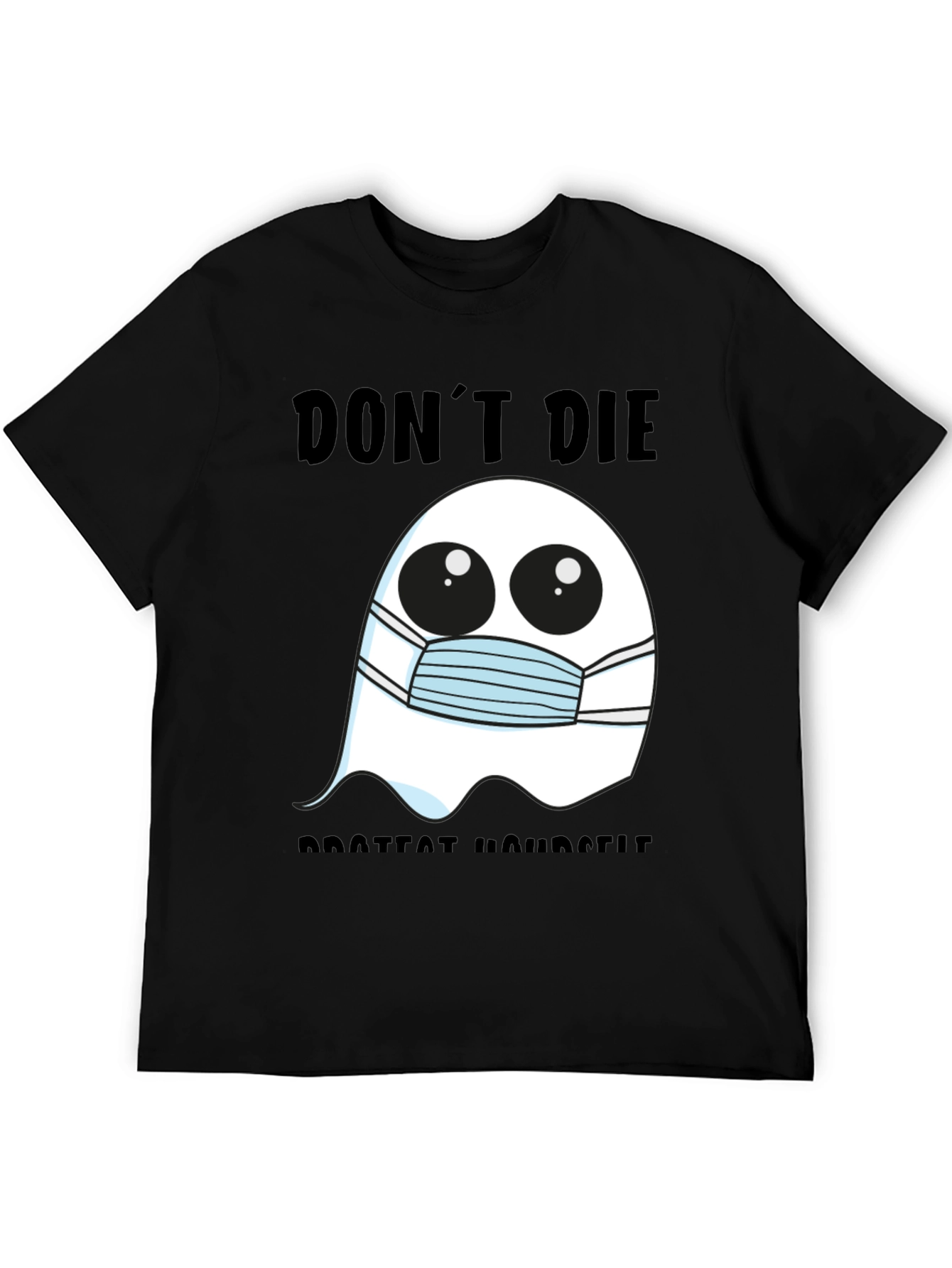 Ghost Face Mask Tee: Dont Die Protect Yourself!