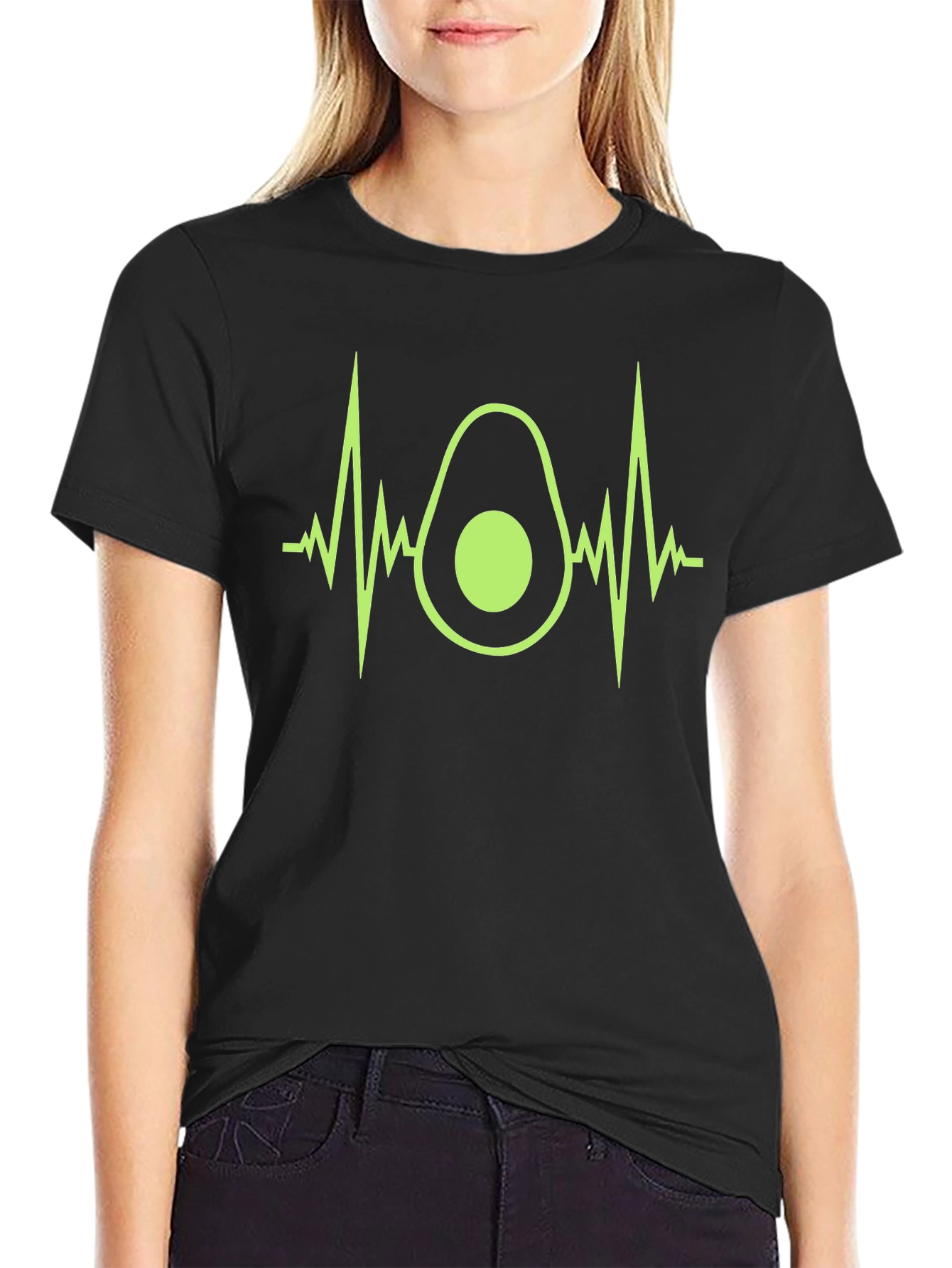 Avocado Heartbeat Graphic Tee