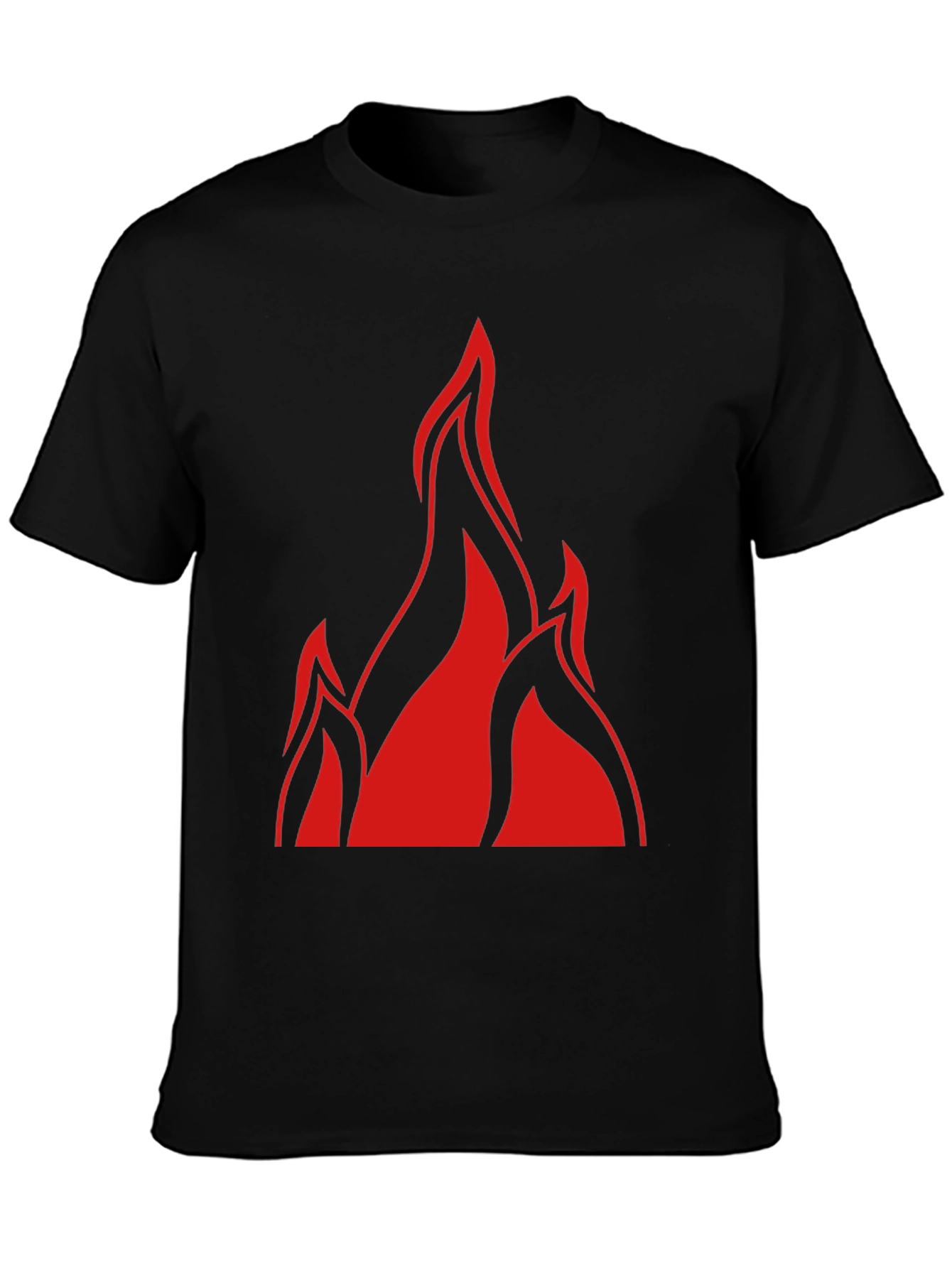Flame Graphic Black T-Shirt