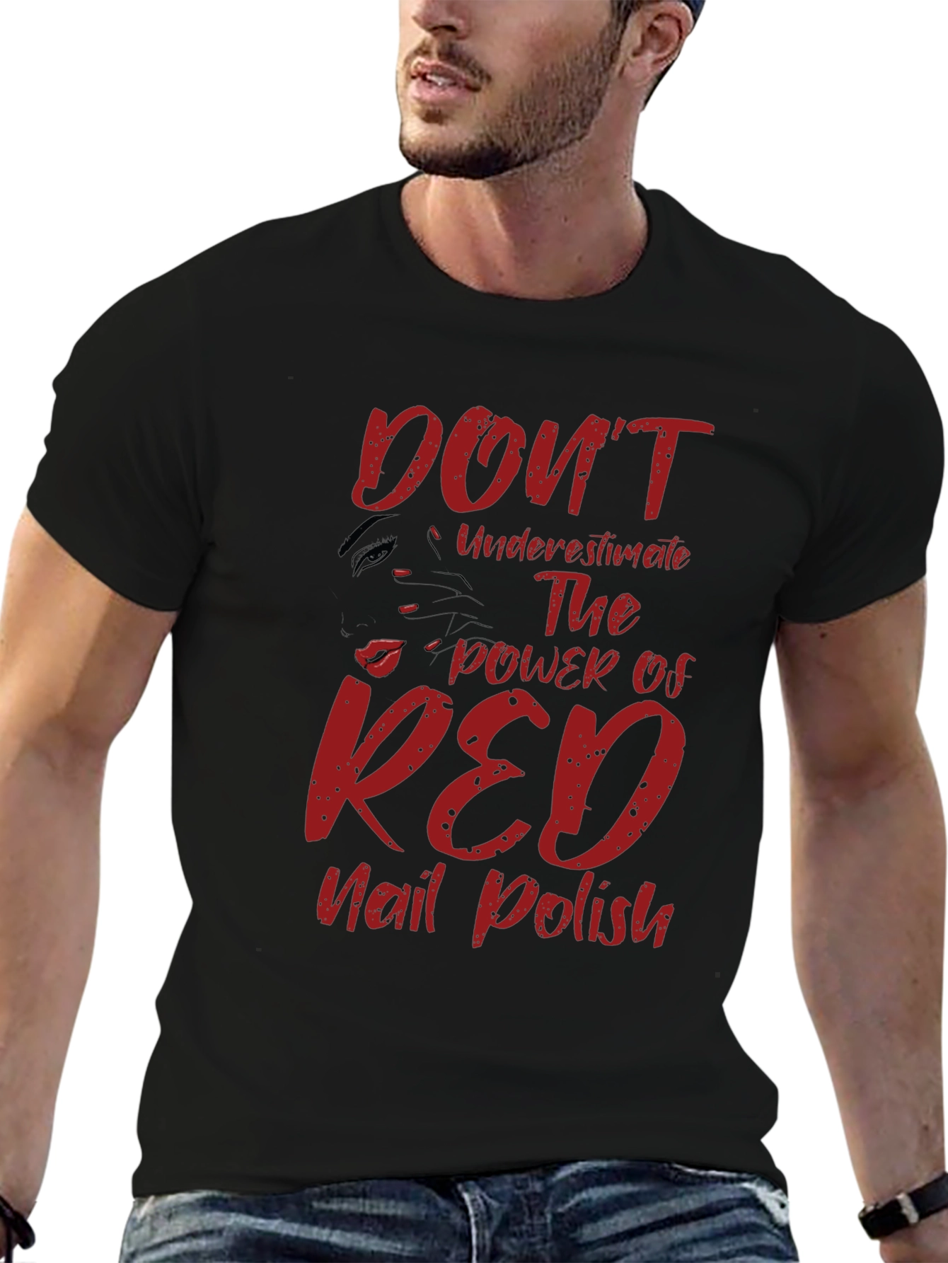 Red Nail Polish Power T-Shirt