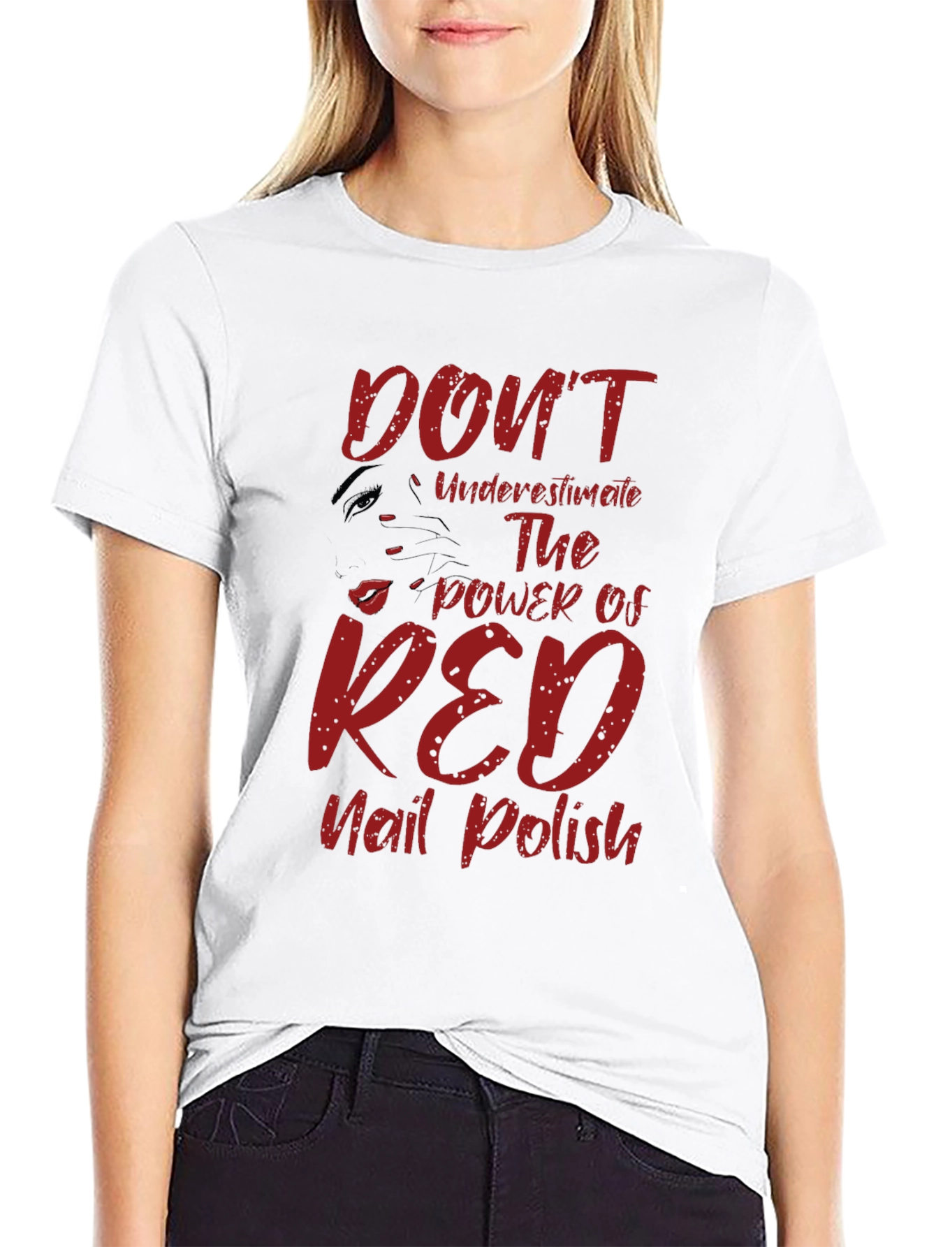 Red Nail Polish Power T-Shirt