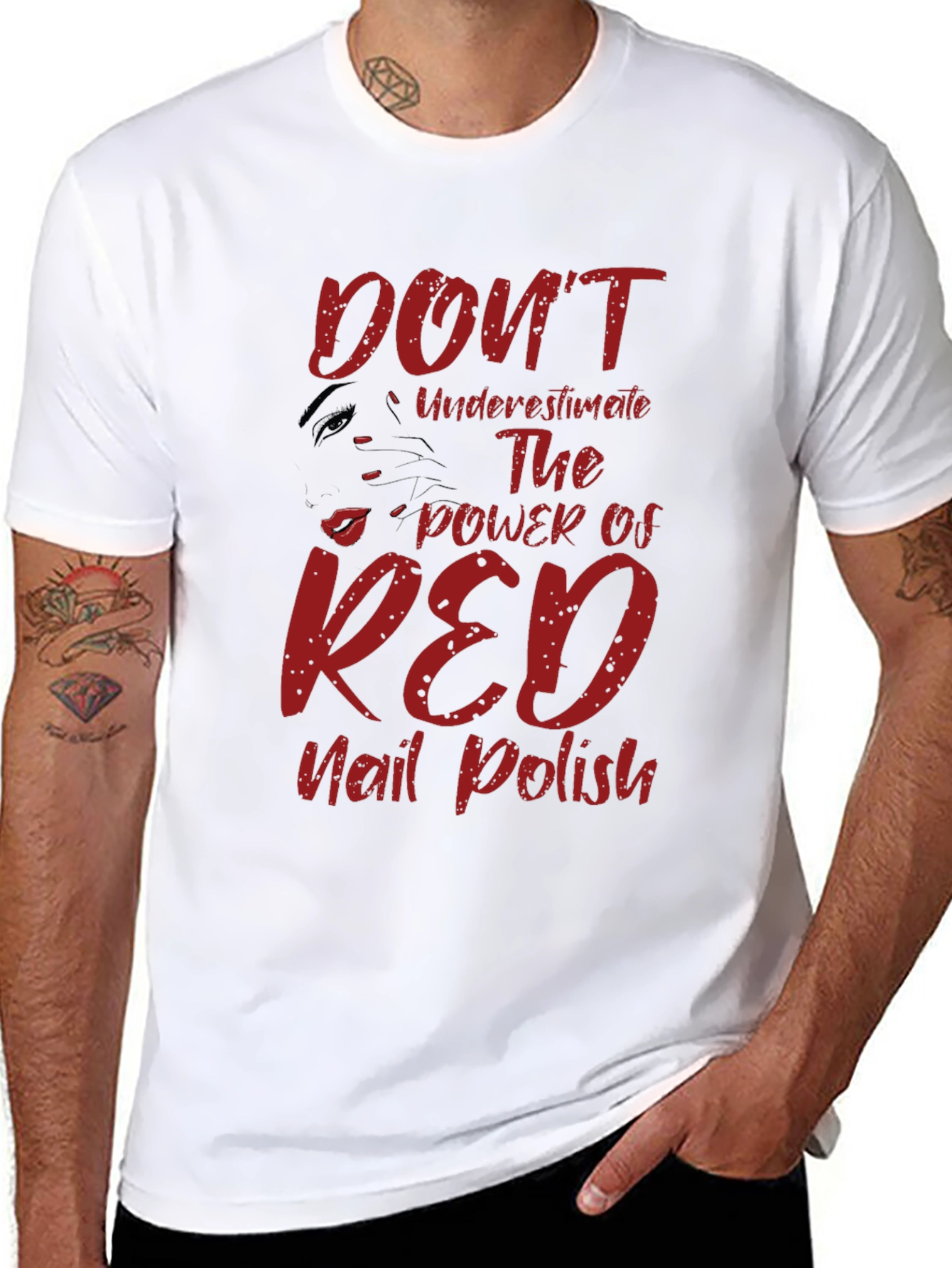 Red Nail Polish Power T-Shirt