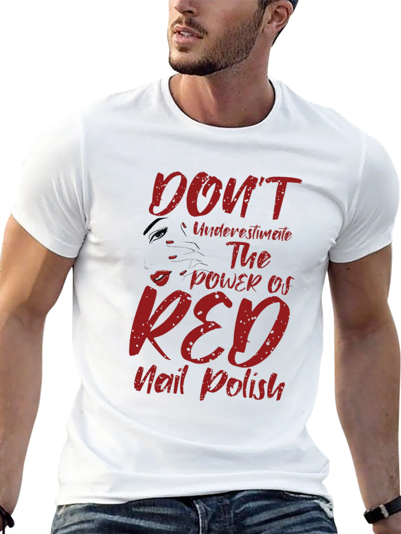 Red Nail Polish Power T-Shirt