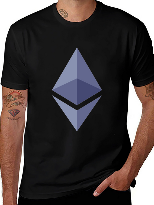 Ethereum Crypto Black T-Shirt - Modern Graphic Tee