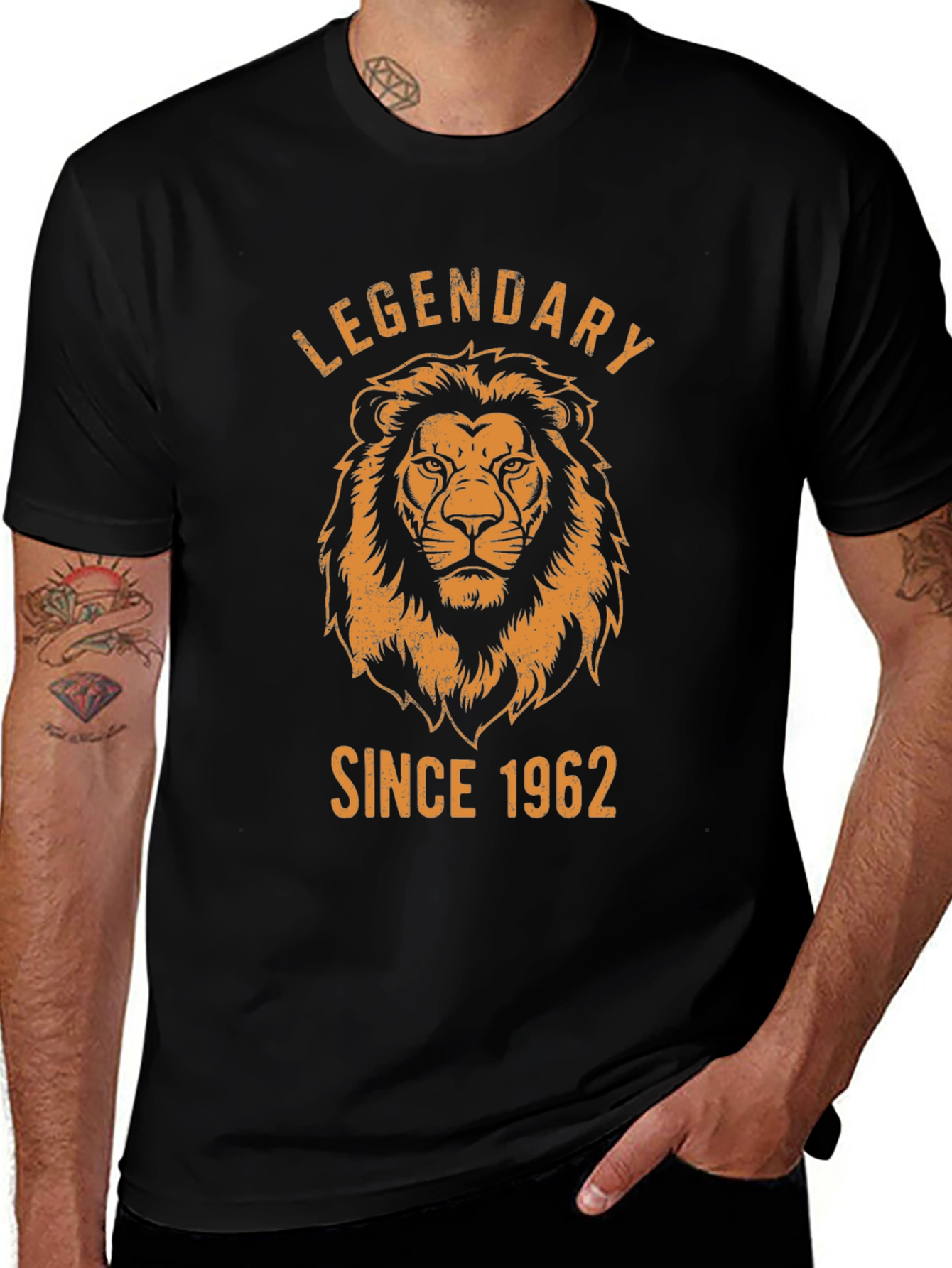 Legendary Since 1962 Lion Graphic Black T-Shirt