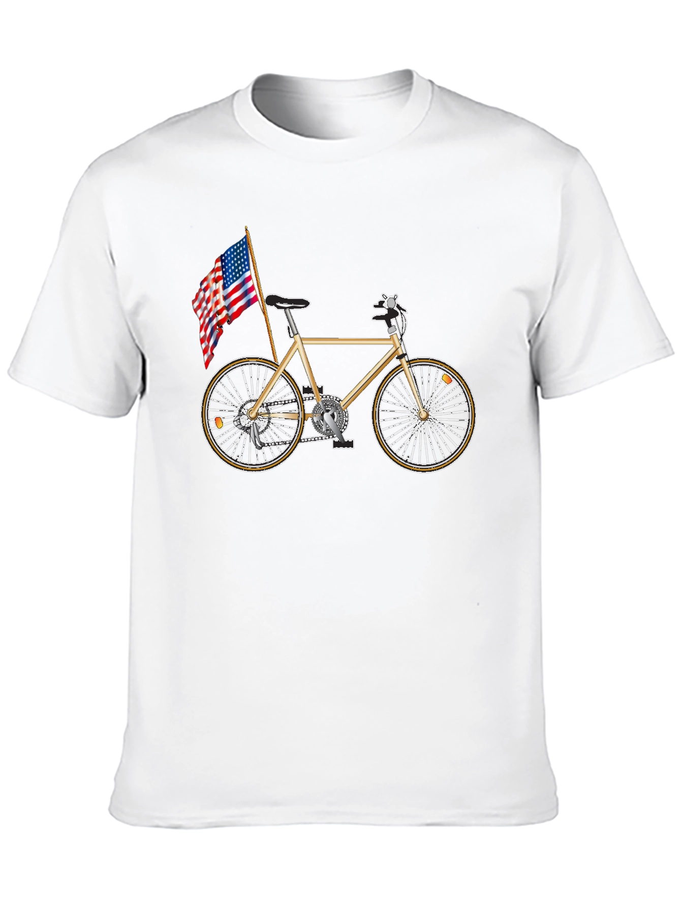 Patriotic Bicycle Graphic Tee