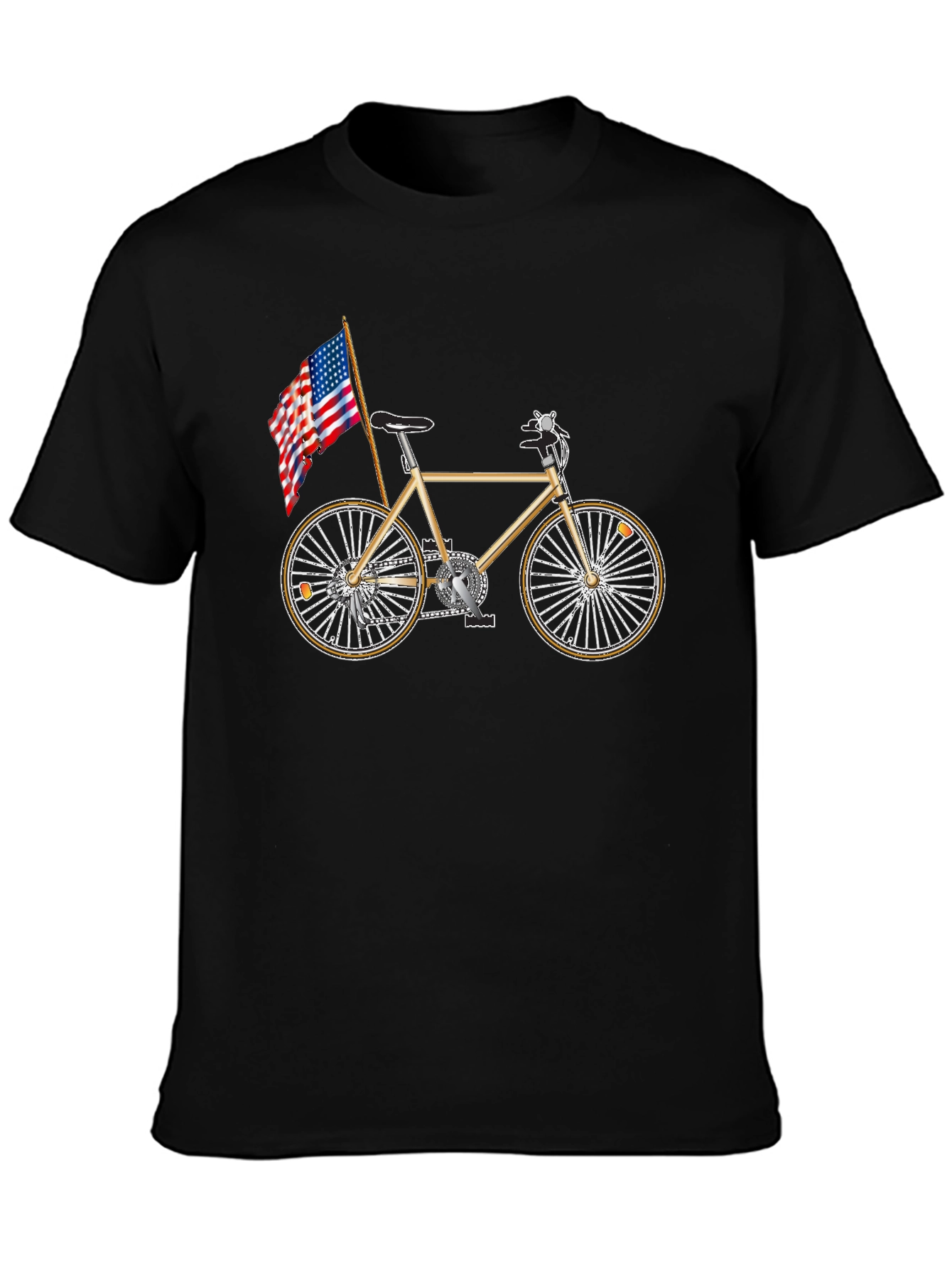Patriotic Bicycle Graphic Tee