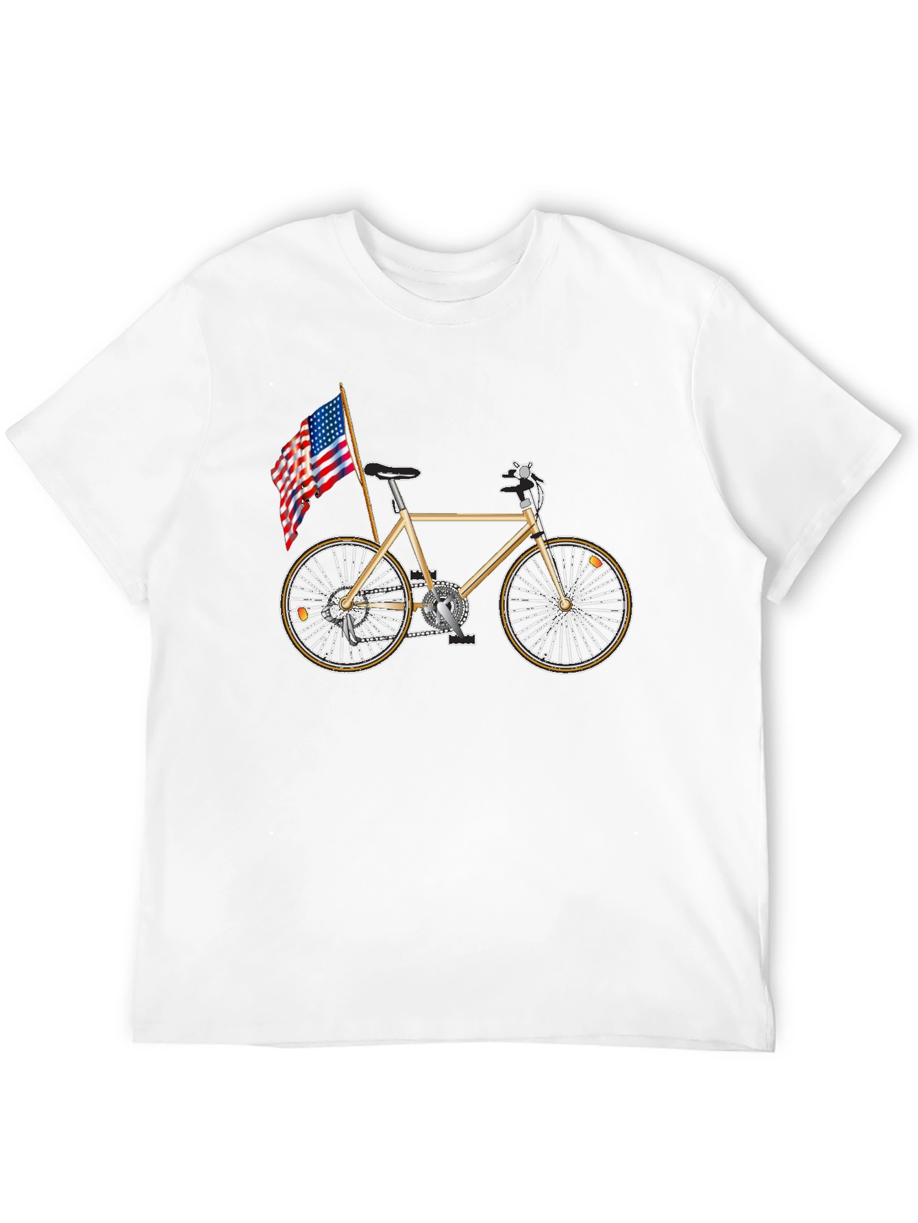 Patriotic Bicycle Graphic Tee