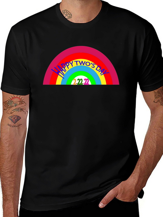 Happy Twos Day Rainbow T-Shirt - 2/22/22