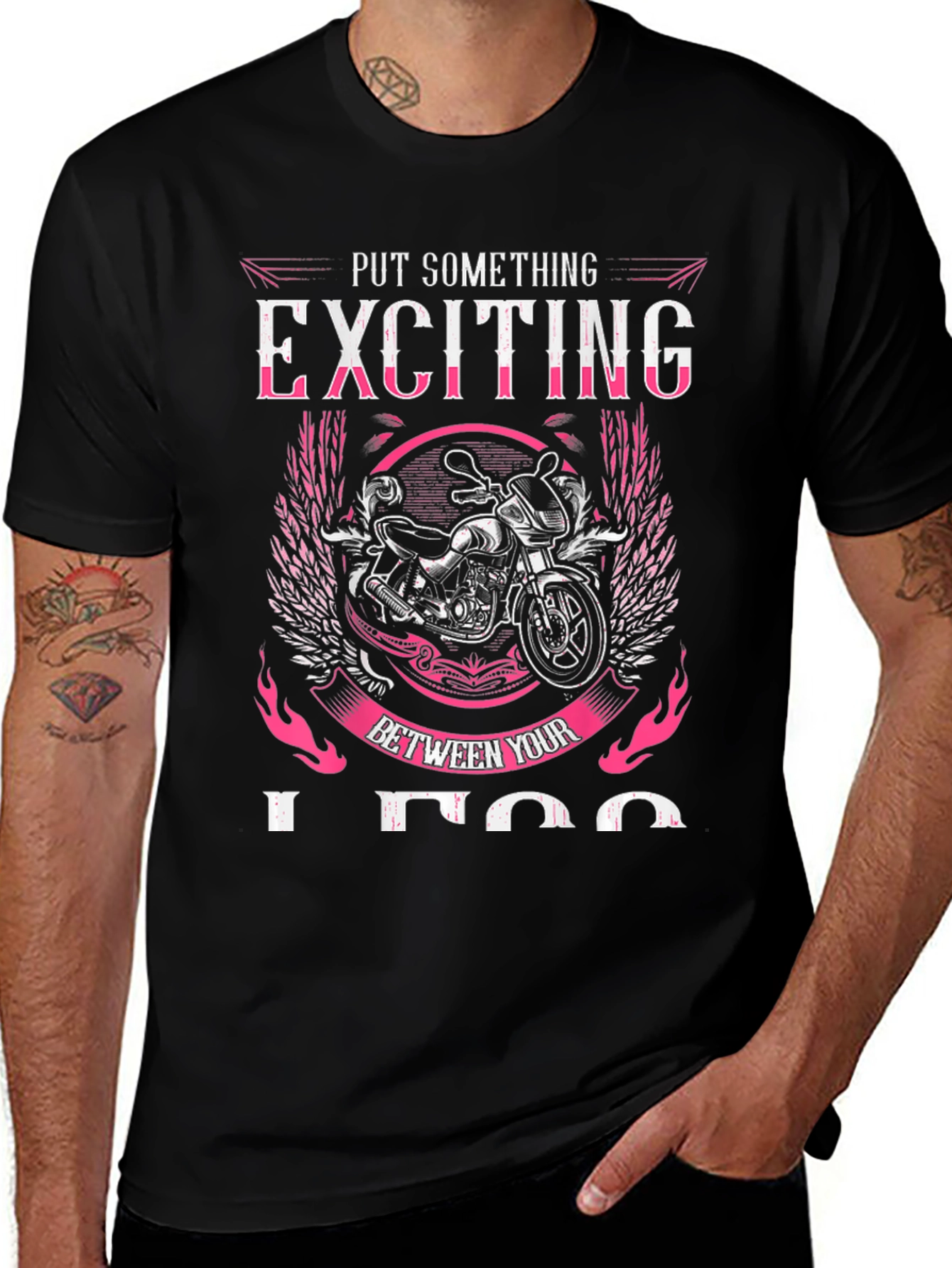 Exciting Motorcycle Graphic Tee - Ride in Style!