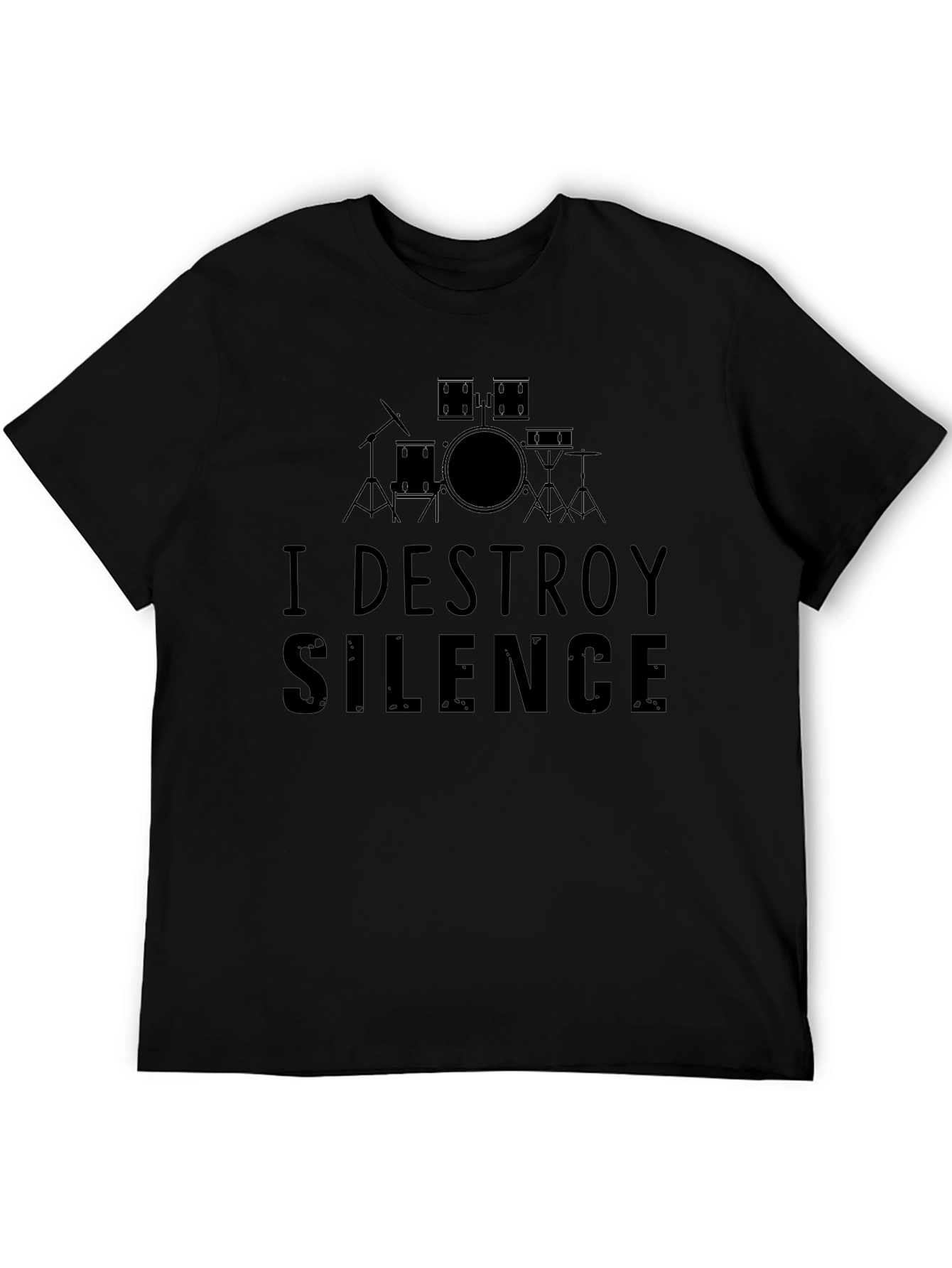 I Destroy Silence Drummer T-Shirt