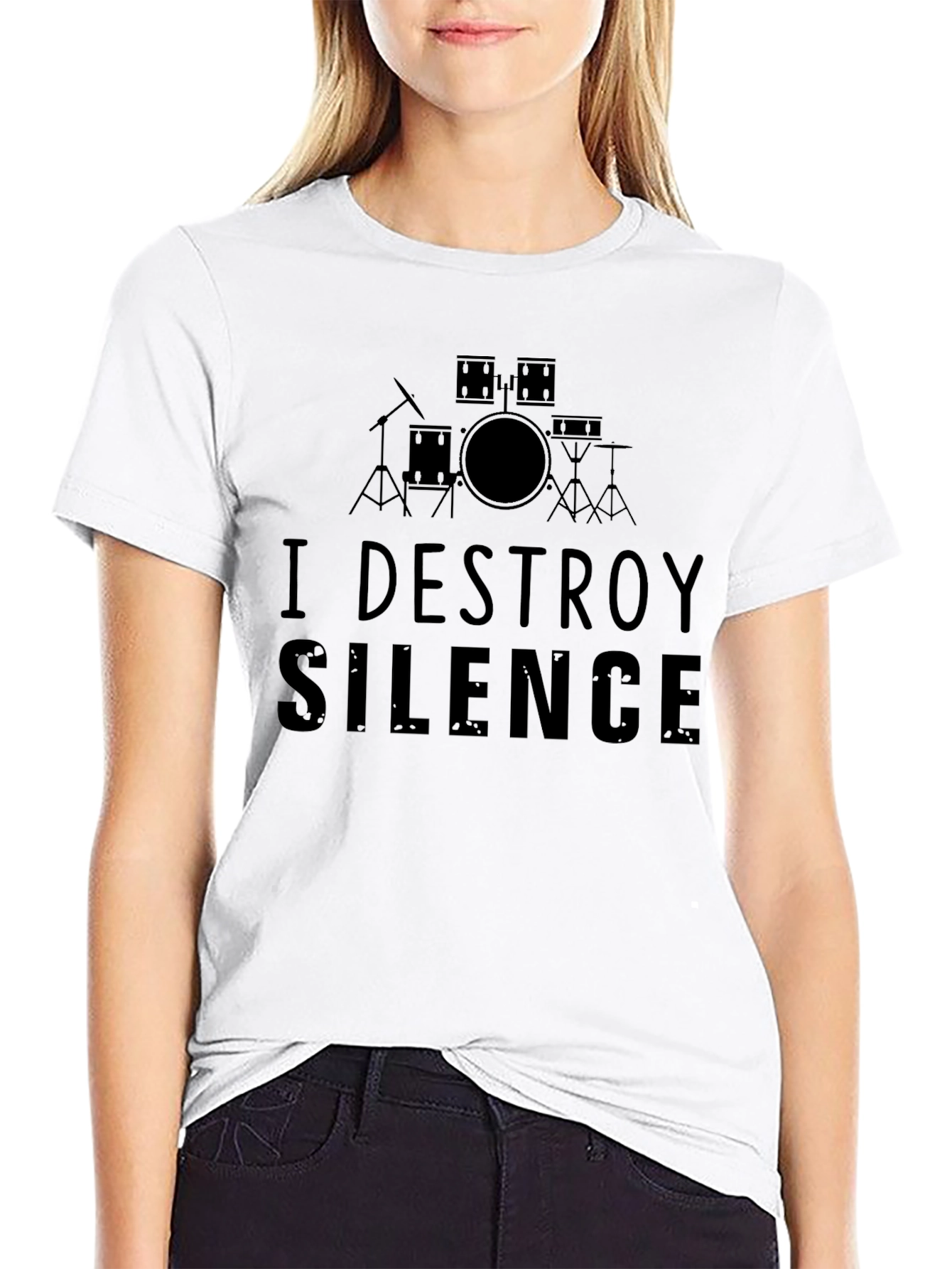I Destroy Silence Drummer T-Shirt