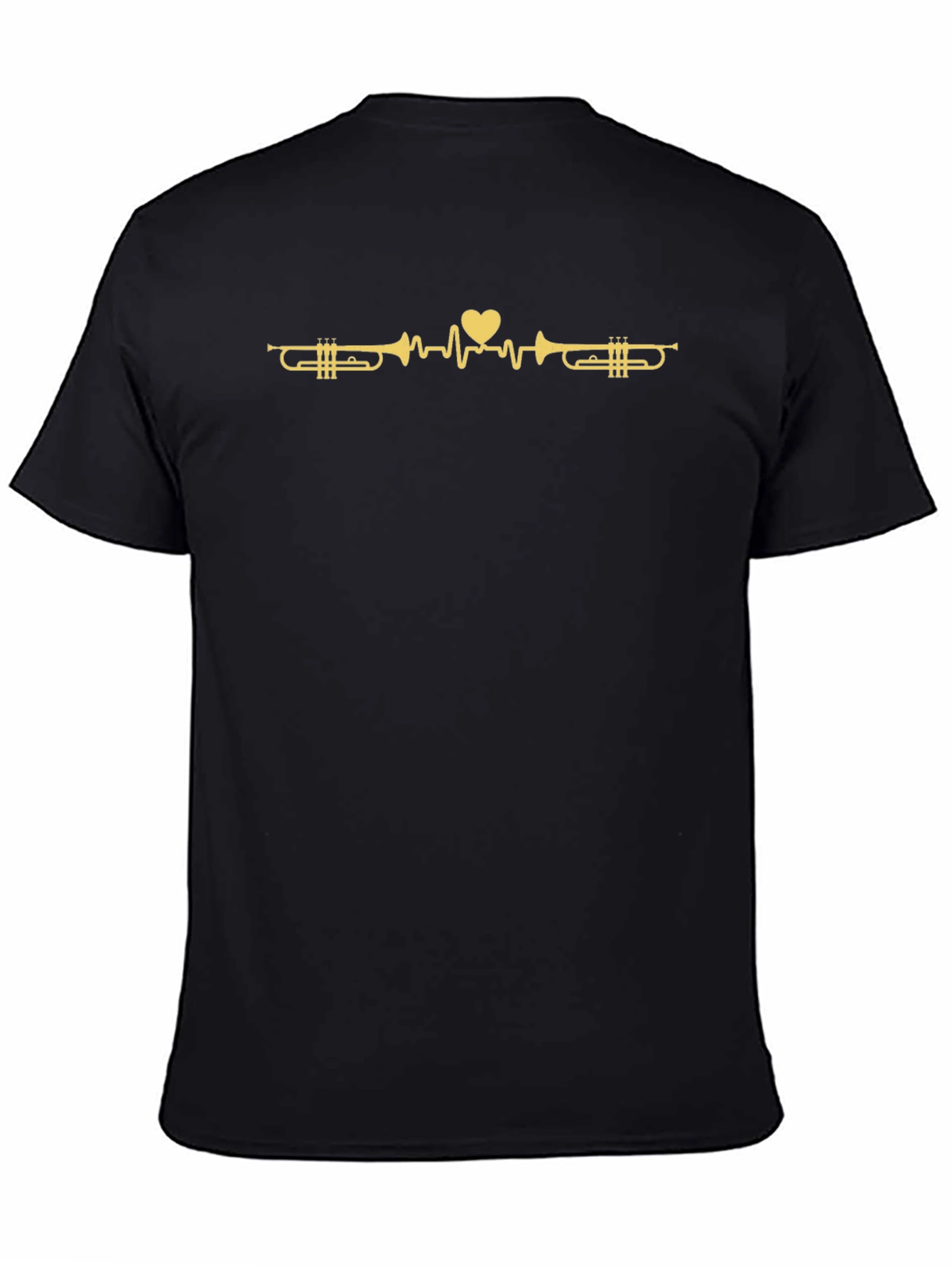 Trumpet Heartbeat T-Shirt - Music Lover Tee