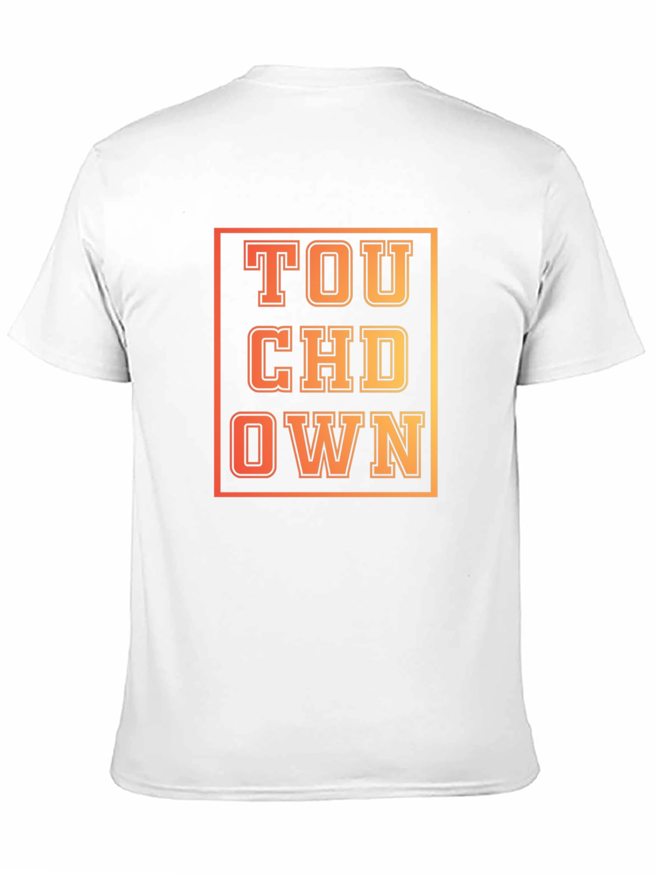 Touchdown Graphic Print Black T-Shirt