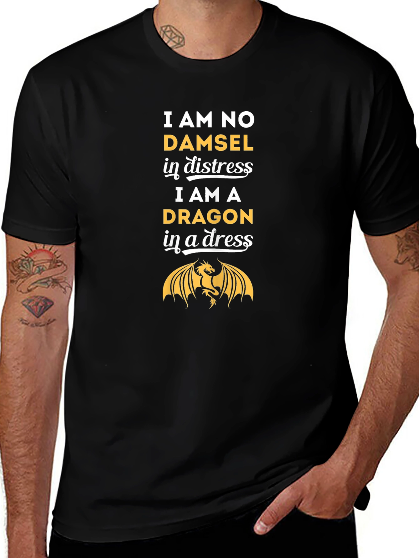 Dragon in a Dress T-Shirt - Empowering Graphic Tee