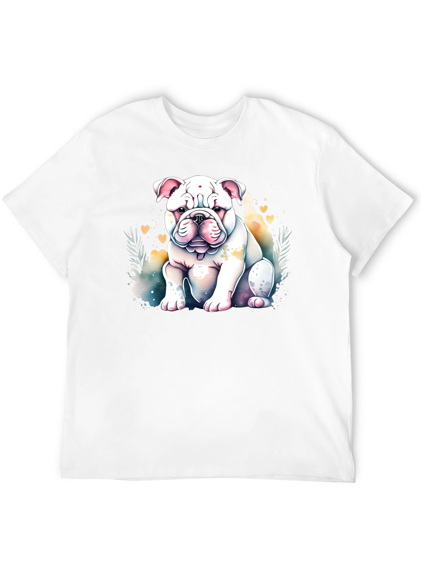Bulldog Watercolor Graphic Tee