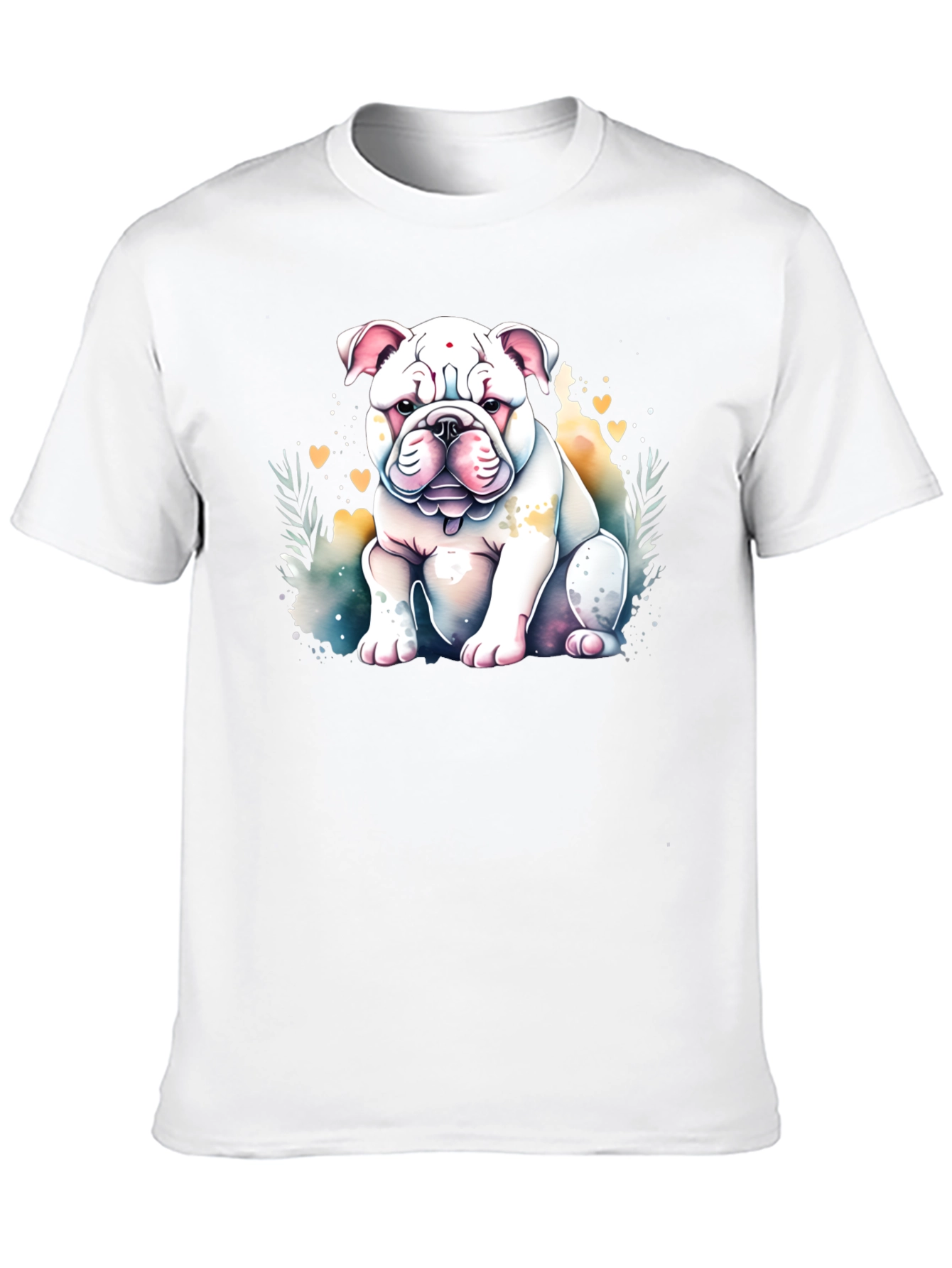 Bulldog Watercolor Graphic Tee