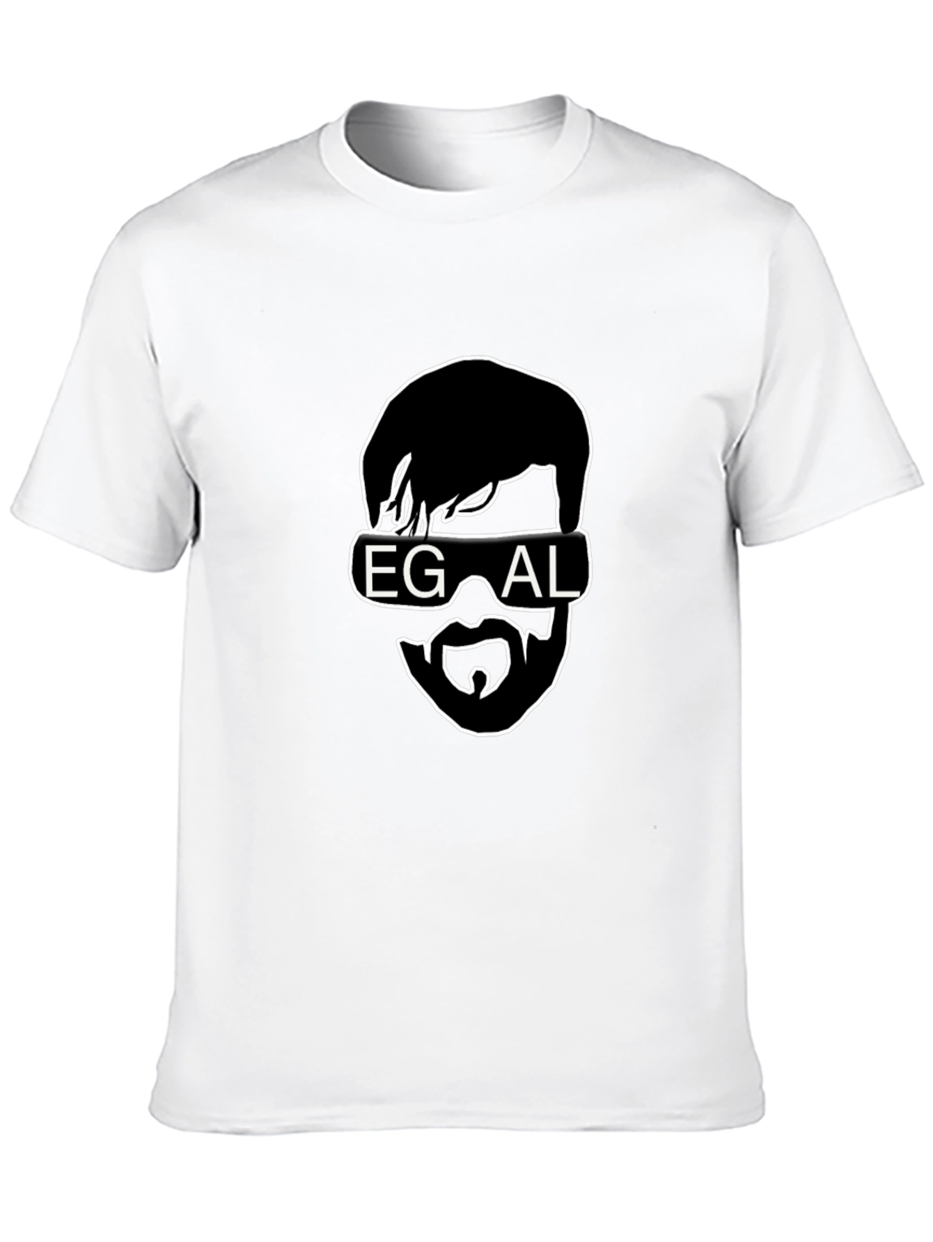 EGAL Funny Graphic Black T-Shirt - Stylish Casual Wear