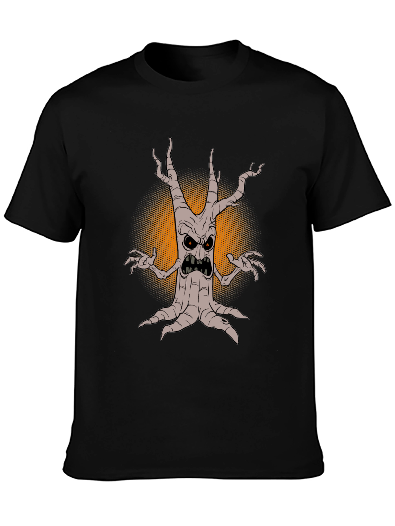 Mens Spooky Tree Graphic Tee - Halloween Style