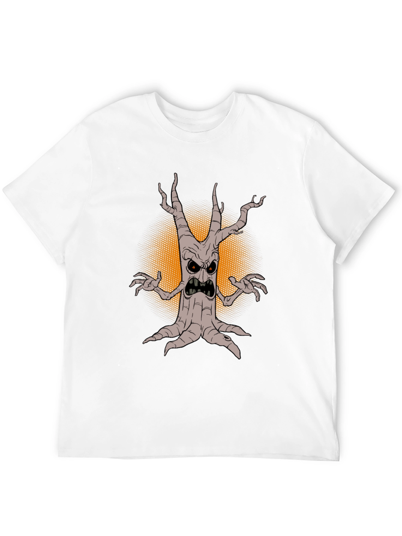 Mens Spooky Tree Graphic Tee - Halloween Style
