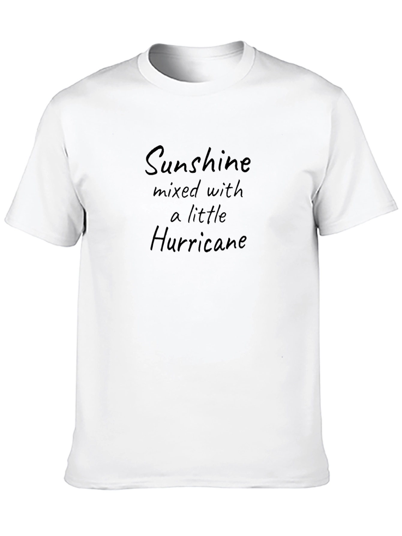 Sunshine Hurricane Graphic Black T-Shirt