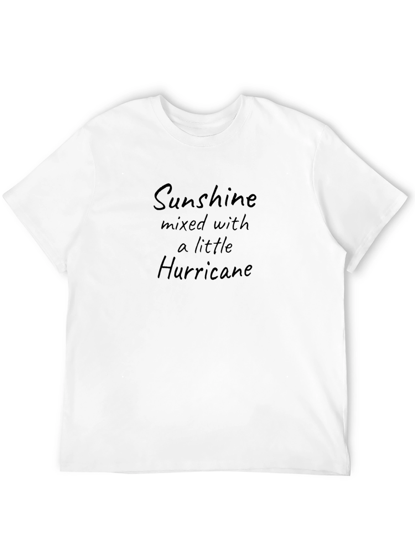 Sunshine Hurricane Graphic Black T-Shirt