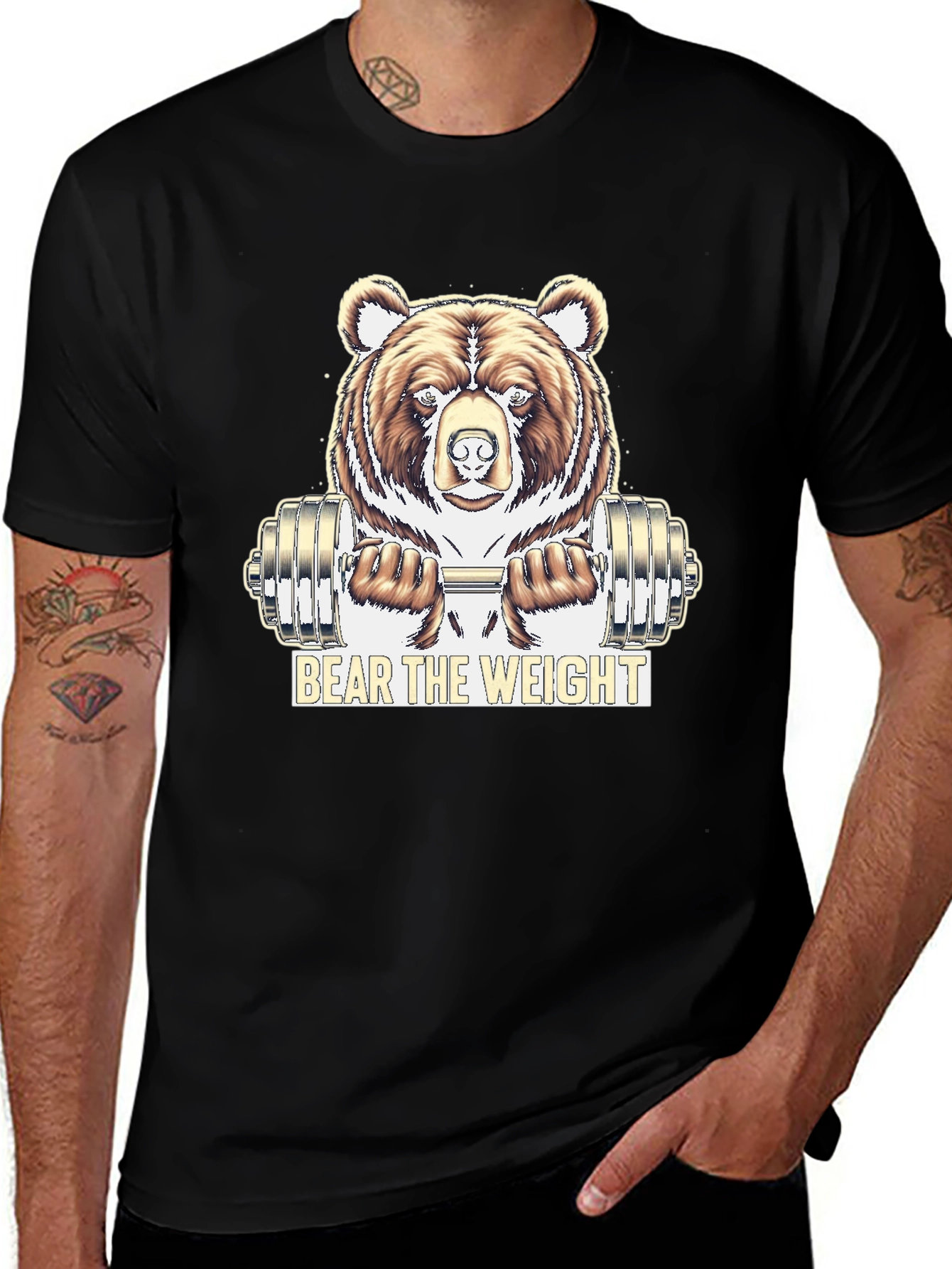 Bear the Weight Black Graphic Tee