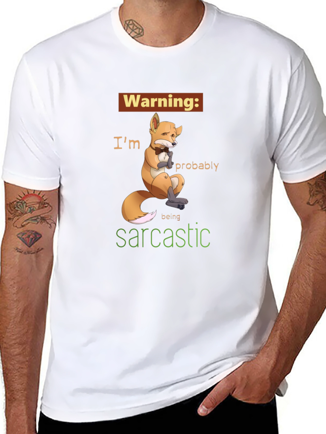 Sarcastic Fox Graphic Tee - Unisex Humor T-Shirt