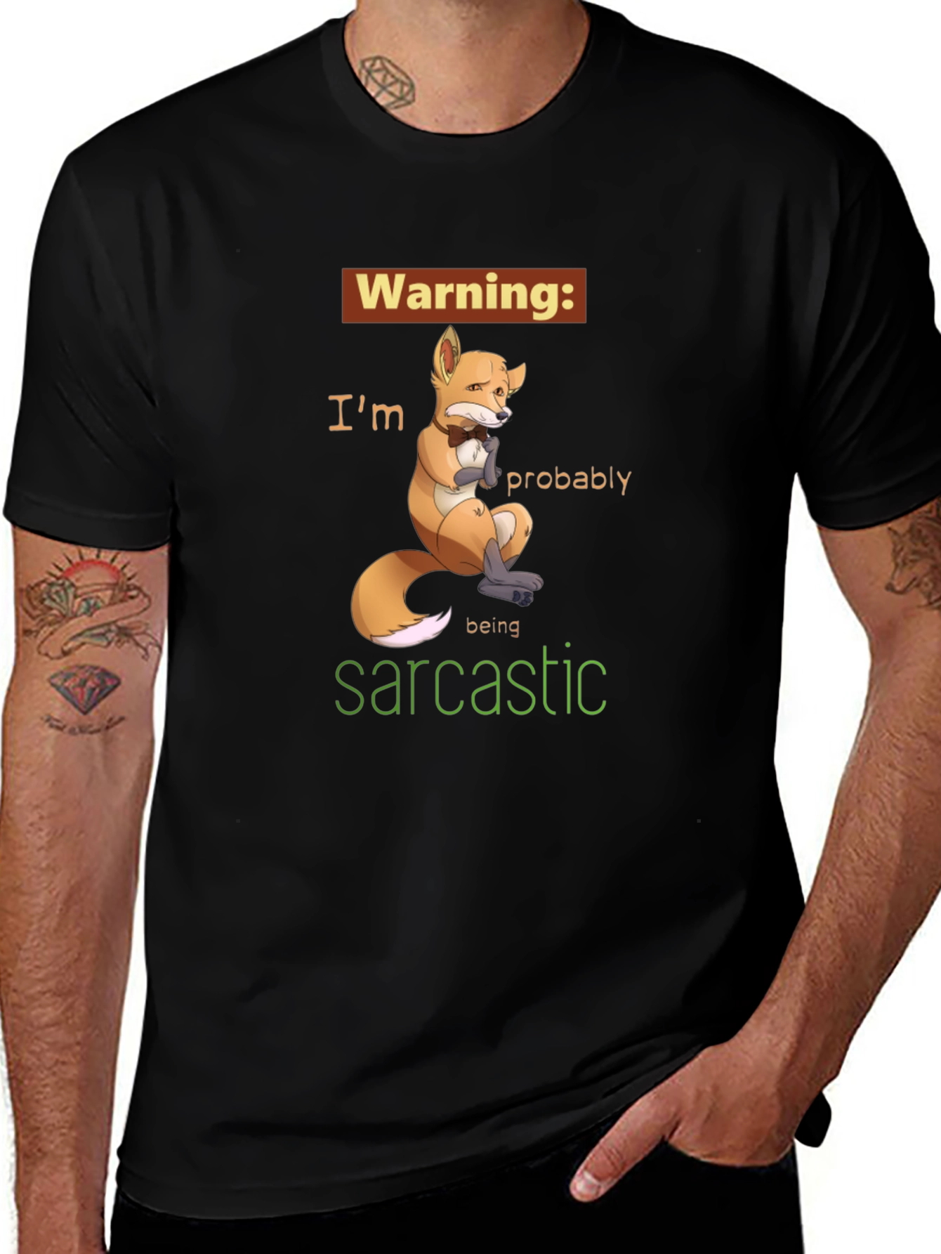 Sarcastic Fox Graphic Tee - Unisex Humor T-Shirt