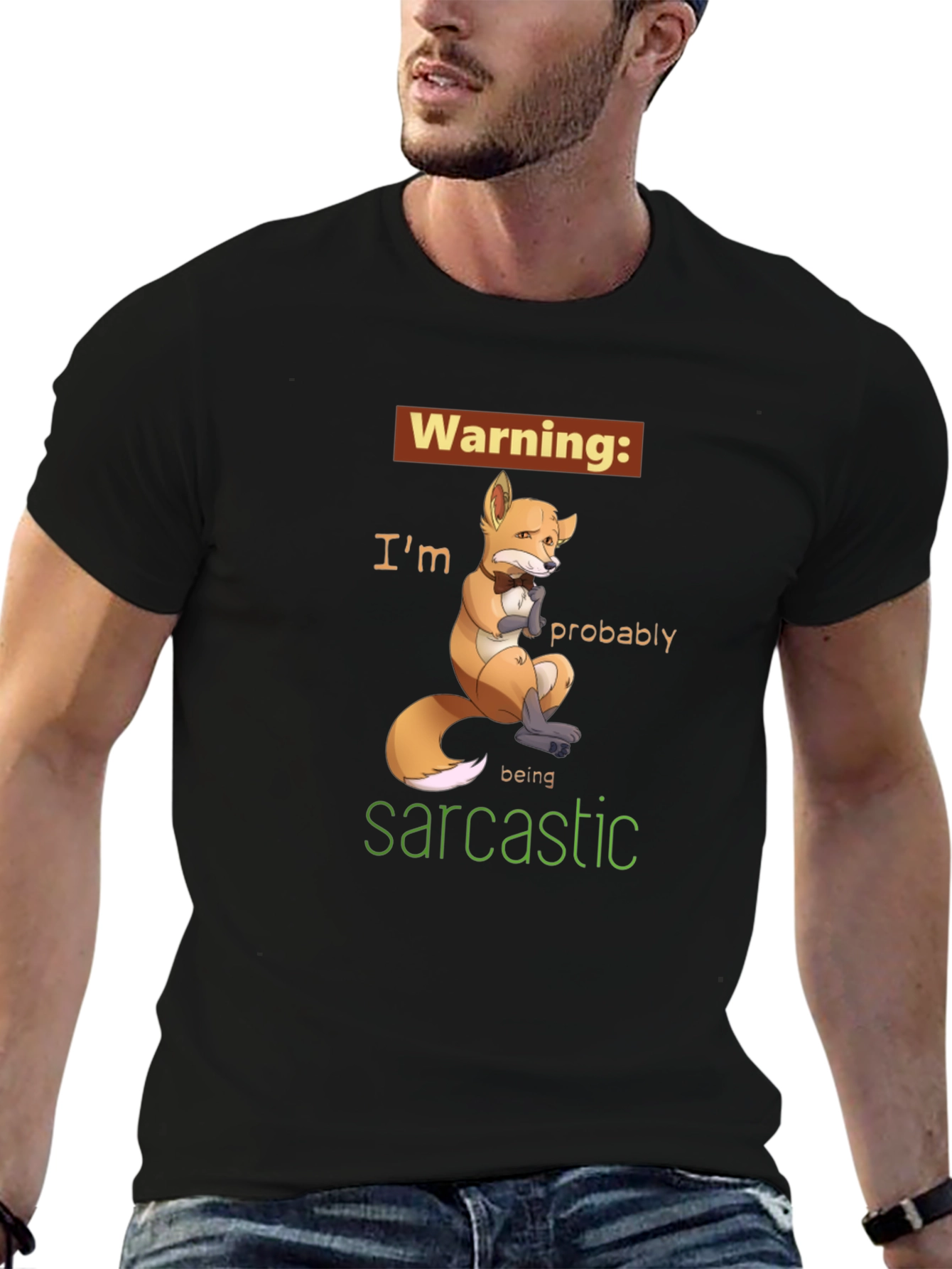Sarcastic Fox Graphic Tee - Unisex Humor T-Shirt