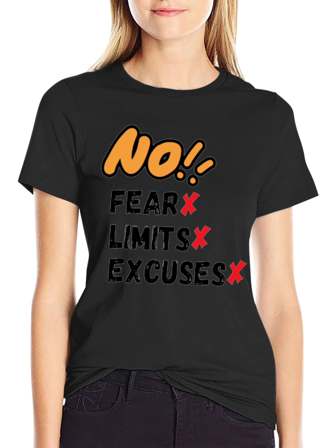 Motivational T-Shirt - No Fear Limits Excuses!