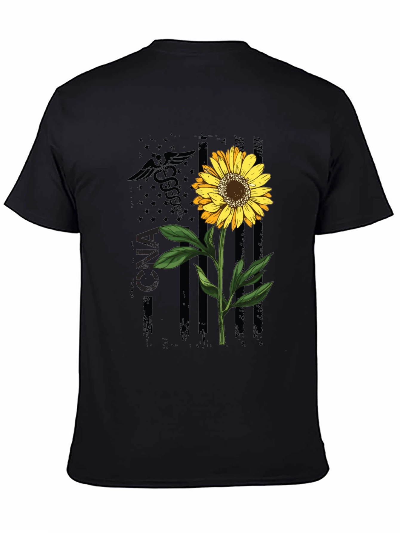 CNA Sunflower Graphic Tee - Stylish Nurse Appreciation Shirt